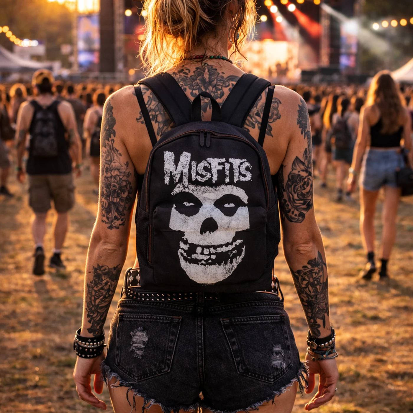Rocksax Misfits Backpack - Glow Fiend
