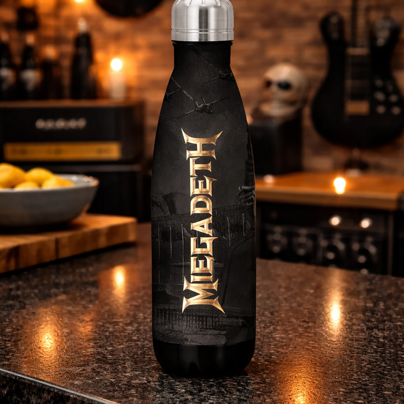Rocksax Megadeth Drink Bottle - Logo