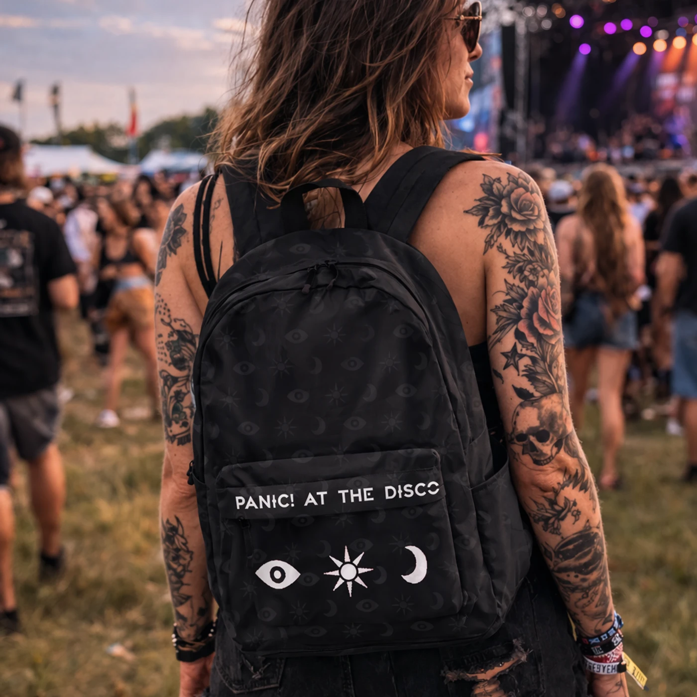 Rocksax Panic! At The Disco Backpack - 3 Icons