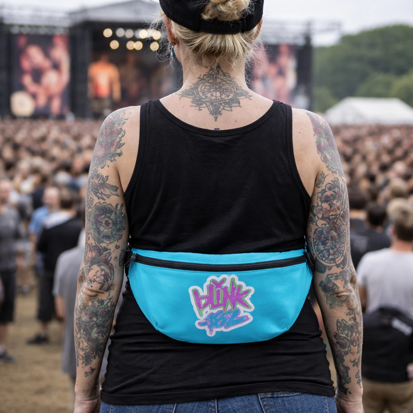Rocksax blink-182 Bum Bag (Fanny pack) - Logo Blue