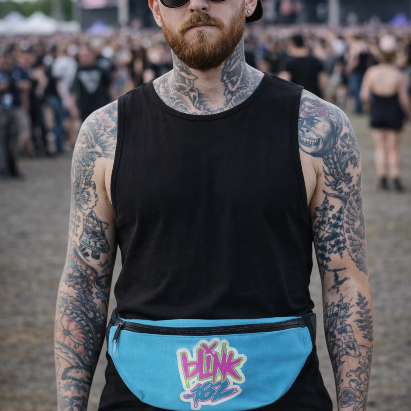 Rocksax blink-182 Bum Bag (Fanny pack) - Logo Blue