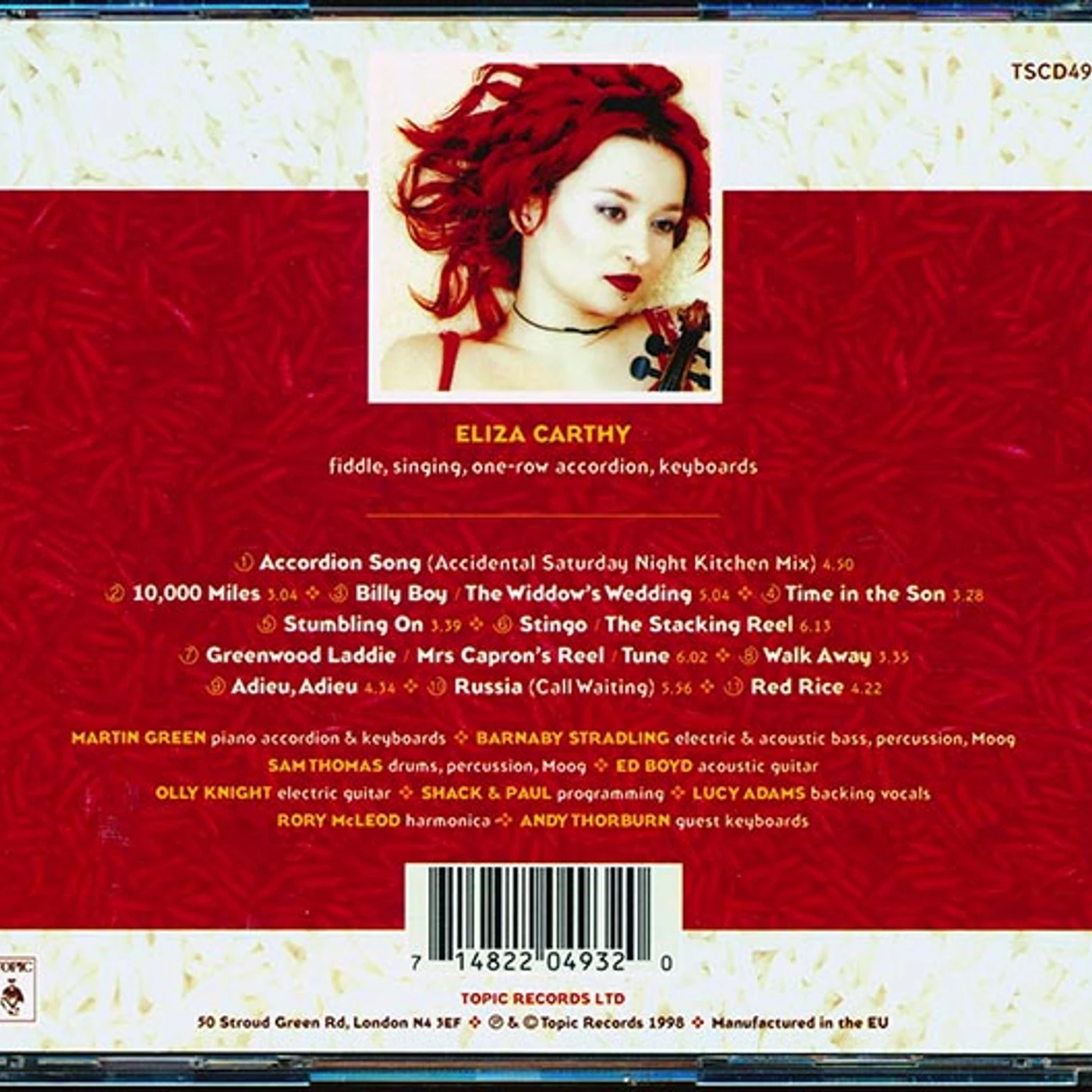 Eliza Carthy  CD -  Red