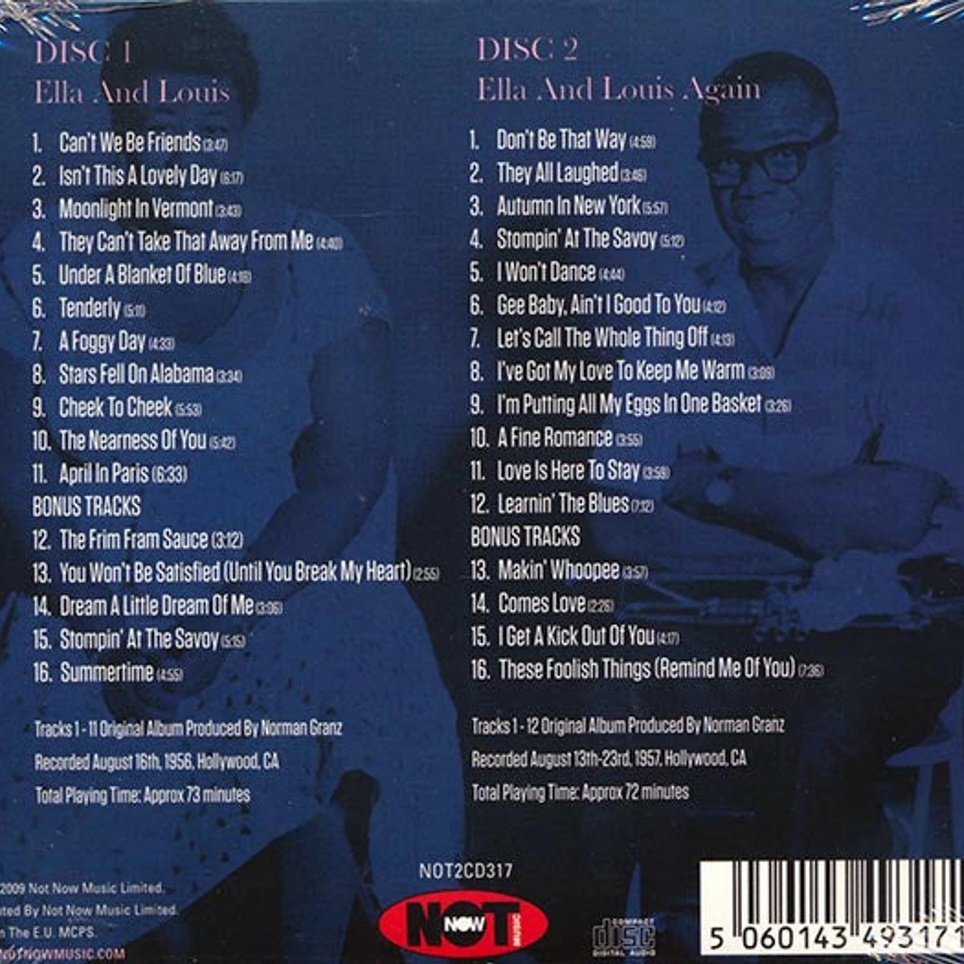 Ella Fitzgerald, Louis Armstrong  CD -  Ella & Louis Together (32 tracks) (2xCD)