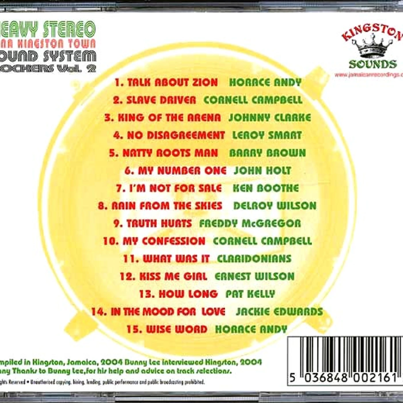 Leroy Smart, Barry Brown, Cornell Campbell, Etc.  CD -  Sound System Rockers Volume 2: Heavy Stereo Inna Kingston Town