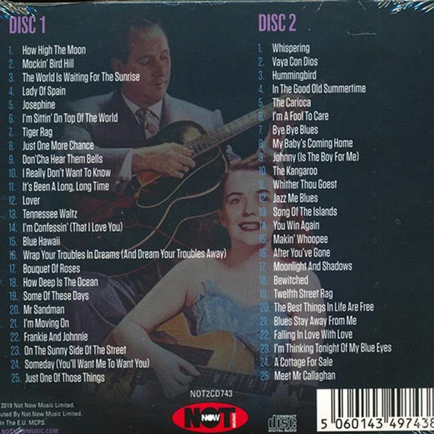 Les Paul, Mary Ford  CD -  The Very Best Of Les Paul & Mary Ford (50 tracks) (2xCD) (deluxe 3 fold digipak)