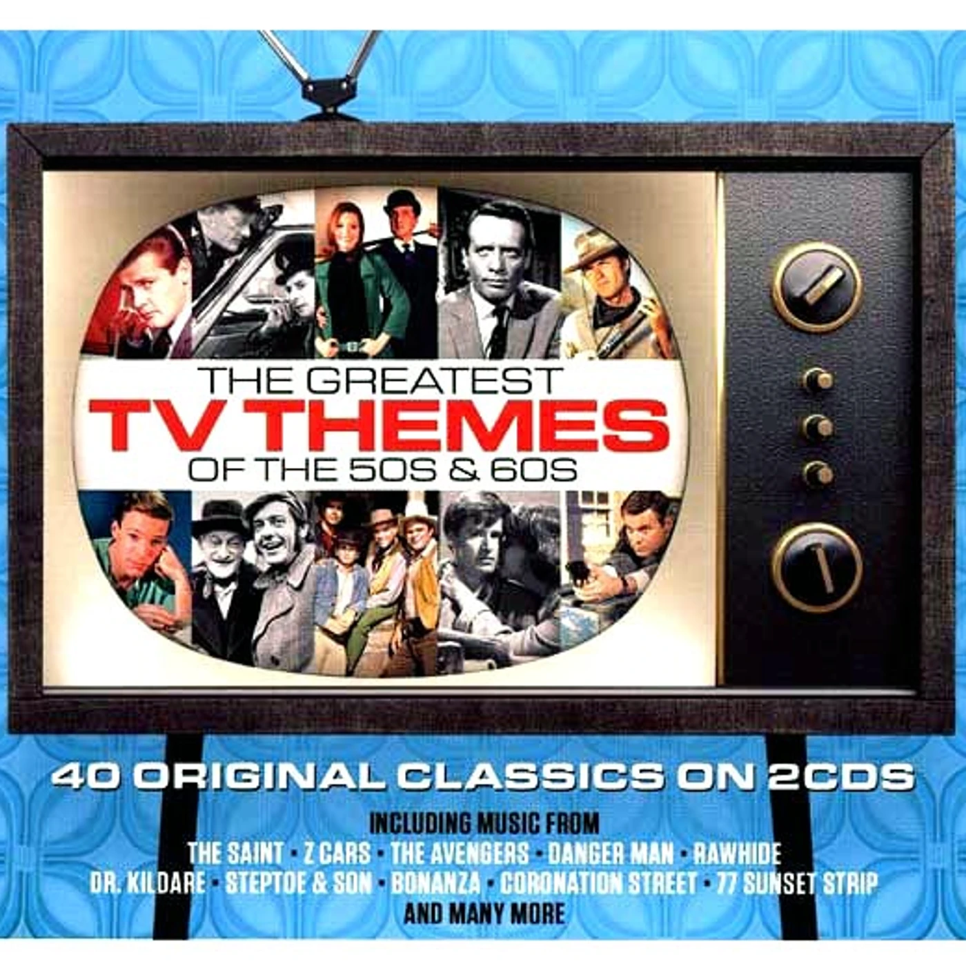 Various  CD -  The Greatest TV Themes Of The 50s & 60s (40 tracks) (2xCD)