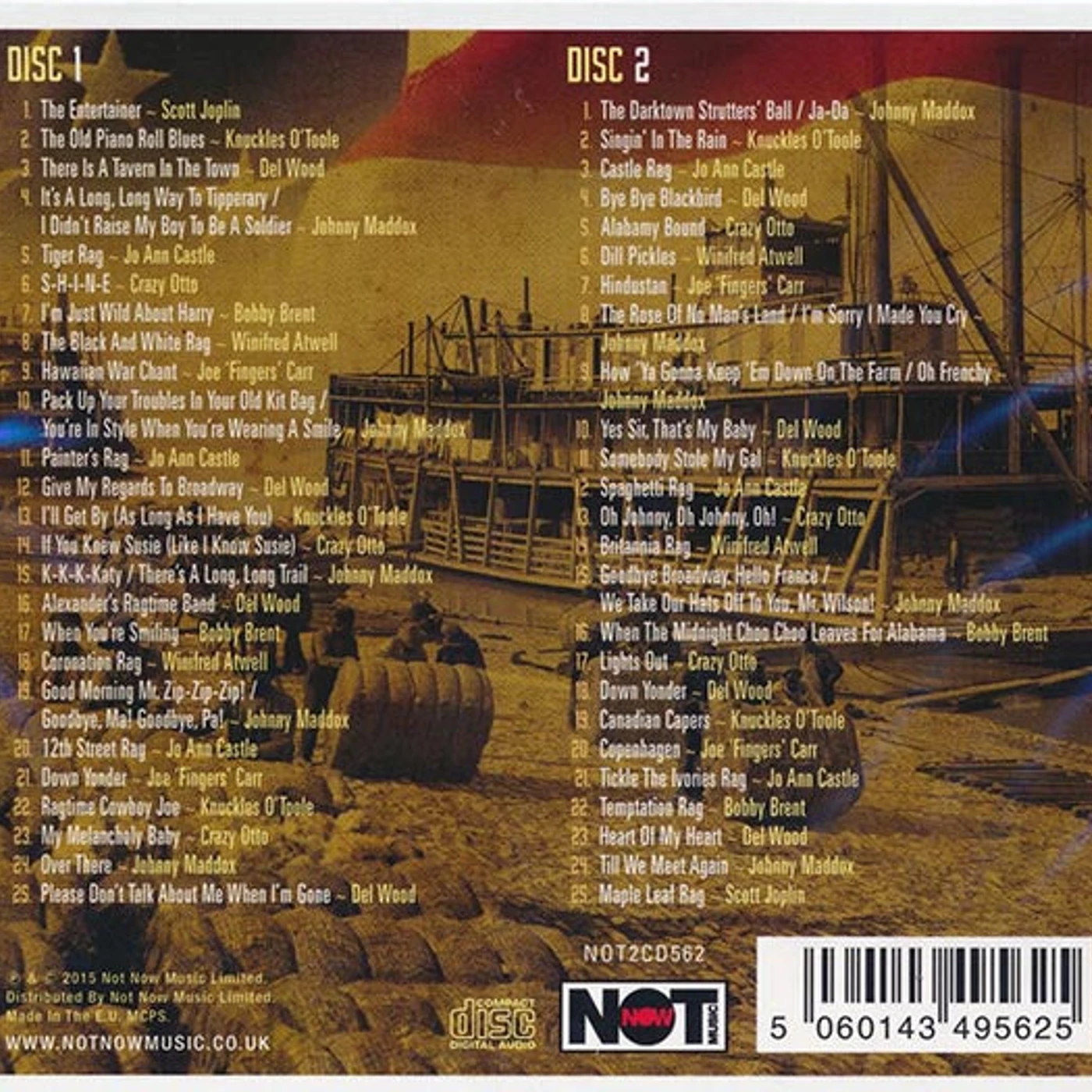 Various  CD -  The Very Best Of Ragtime (50 tracks) (2xCD)