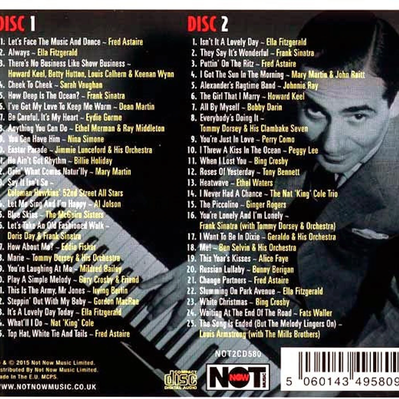 Various  CD -  The Very Best Of The Irving Berlin Songbook (50 tracks) (2xCD)
