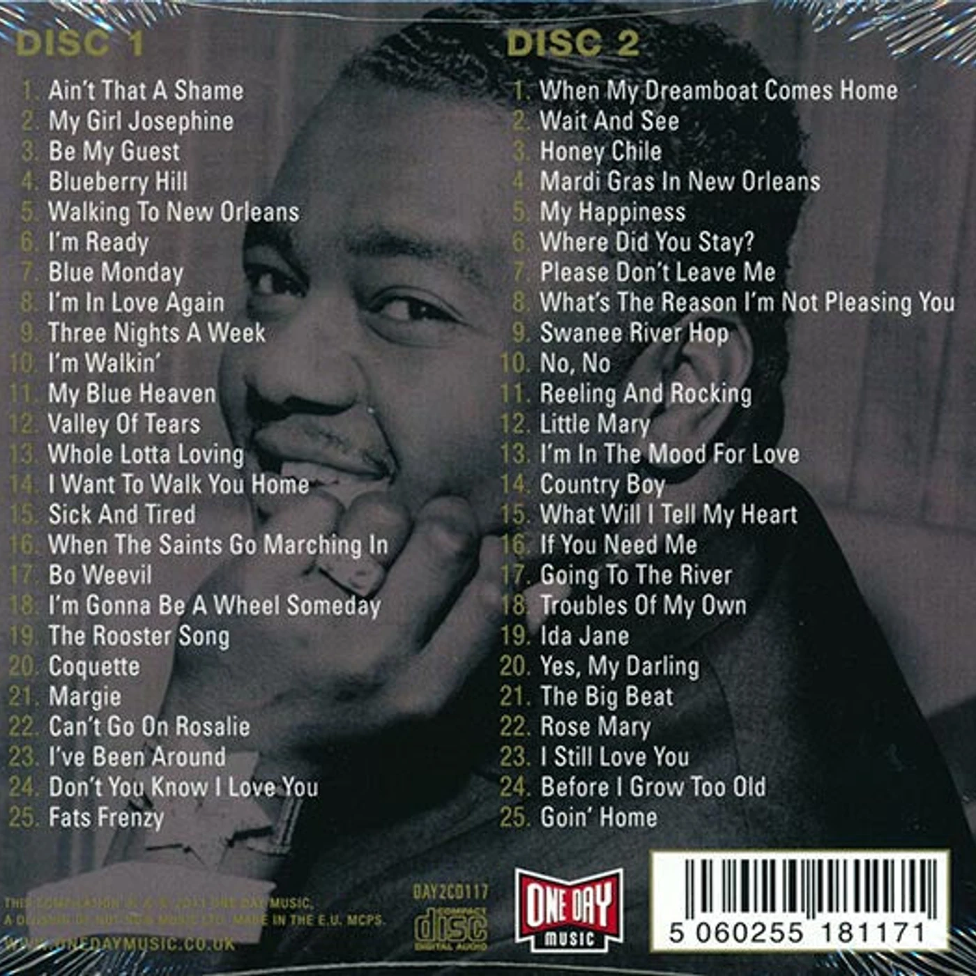 Fats Domino  CD -  Greatest Hits (50 tracks) (2xCD) (deluxe 3 fold digipak)