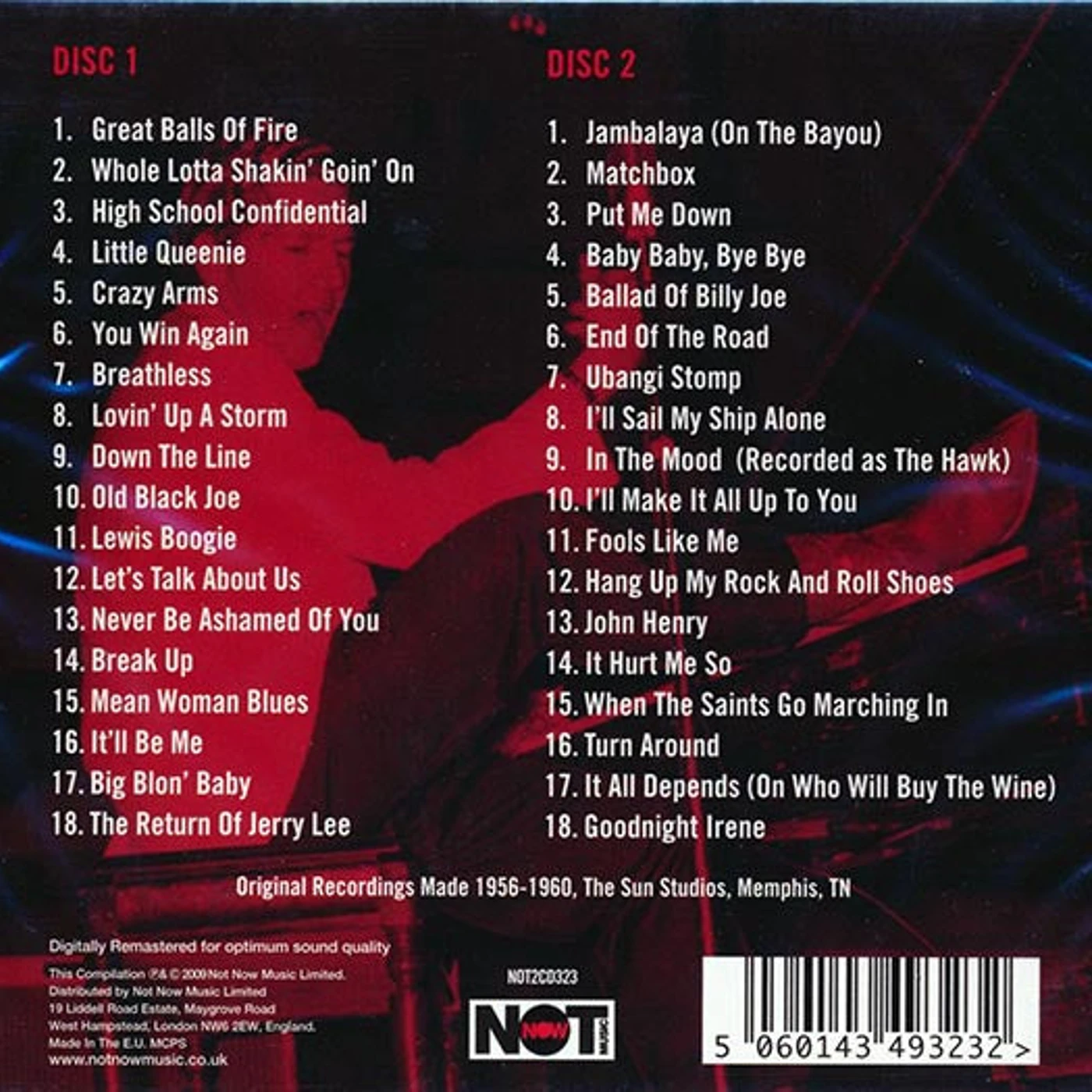 Jerry Lee Lewis  CD -  Killer Hits (36 tracks) (2xCD)