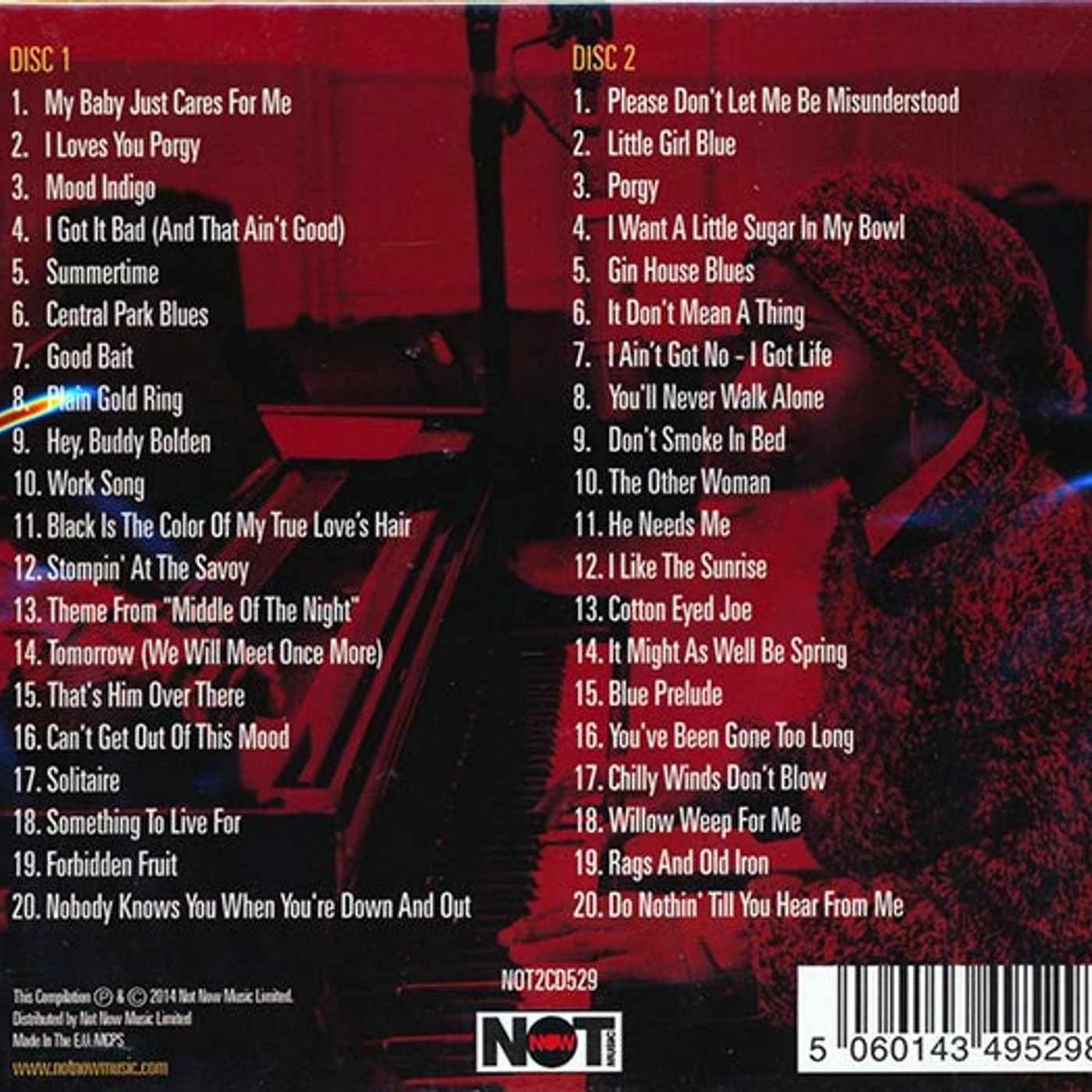 Nina Simone  CD -  My Baby Just Cares For Me (40 tracks) (2xCD)