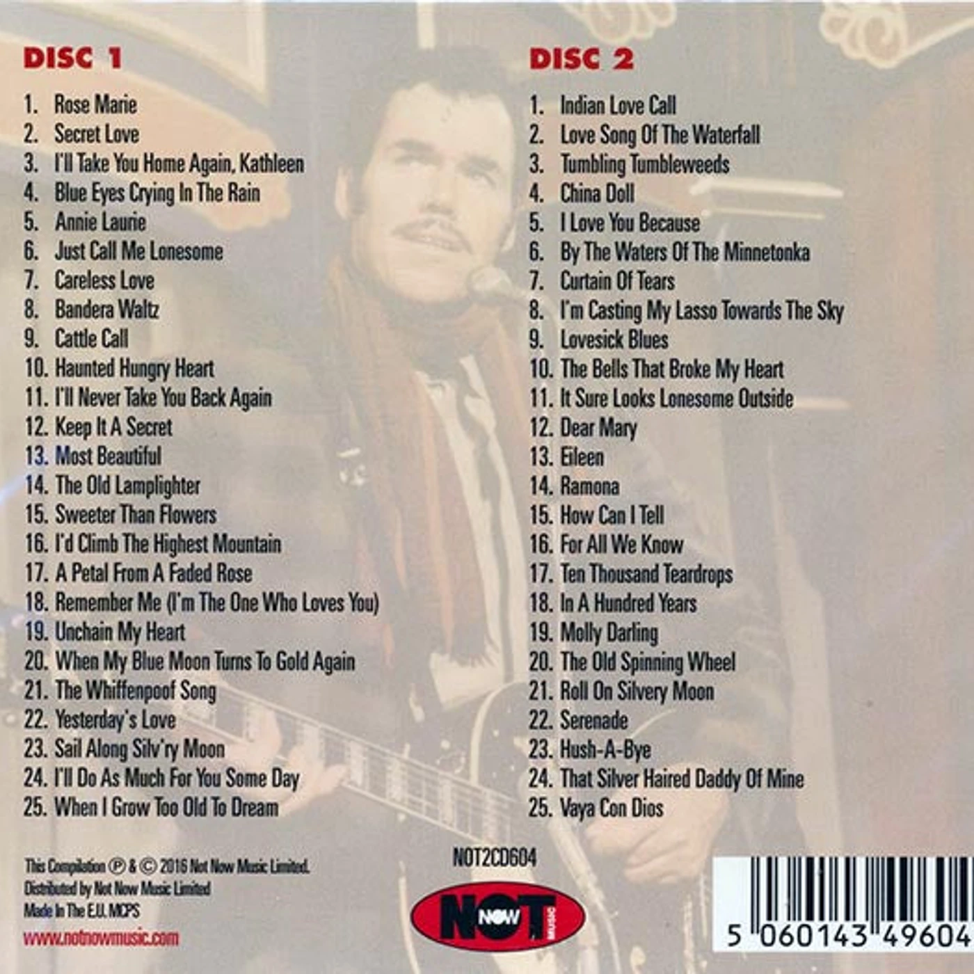 Slim Whitman  CD -  The Best Of Slim Whitman (50 tracks) (2xCD)