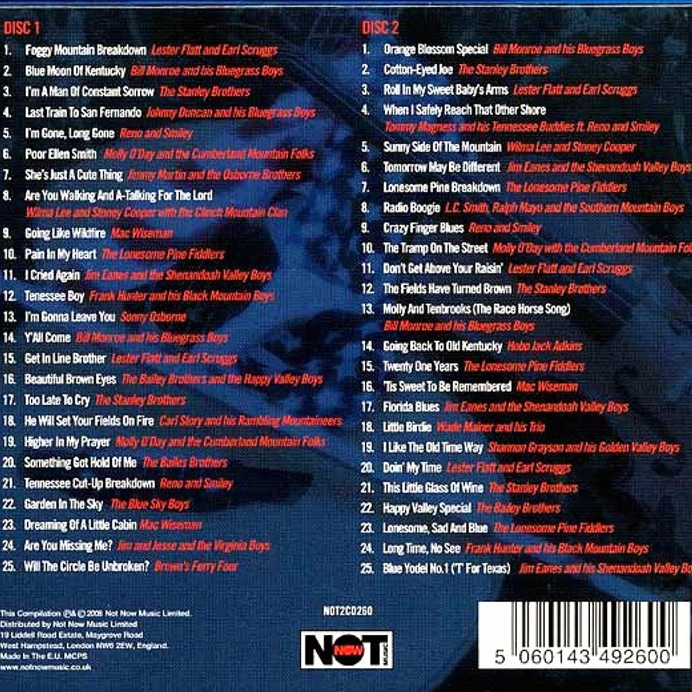 Various  CD -  Essential Bluegrass Anthology (50 tracks) (2xCD)
