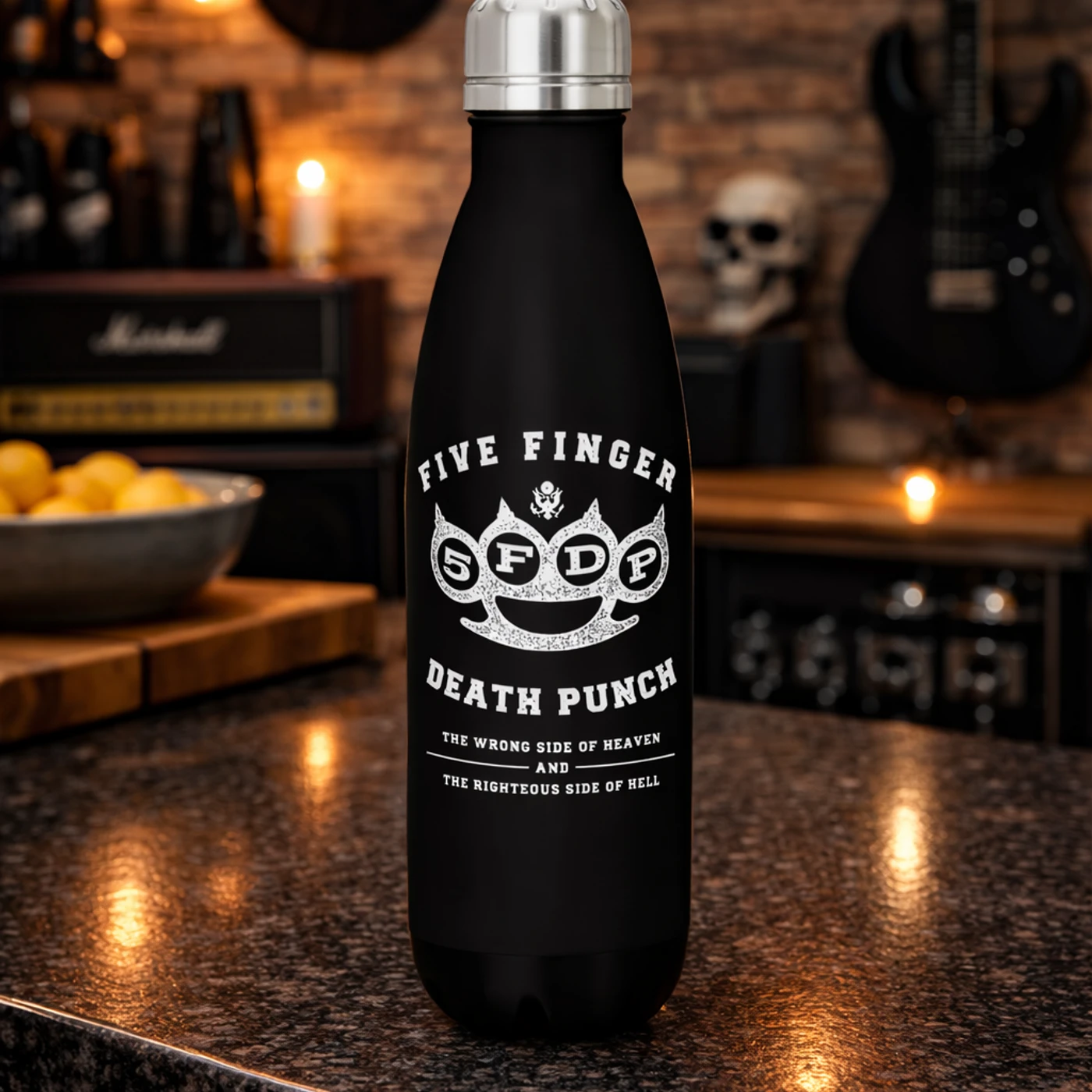 Rocksax Five Finger Death Punch Drink Bottle - Heaven & Hell