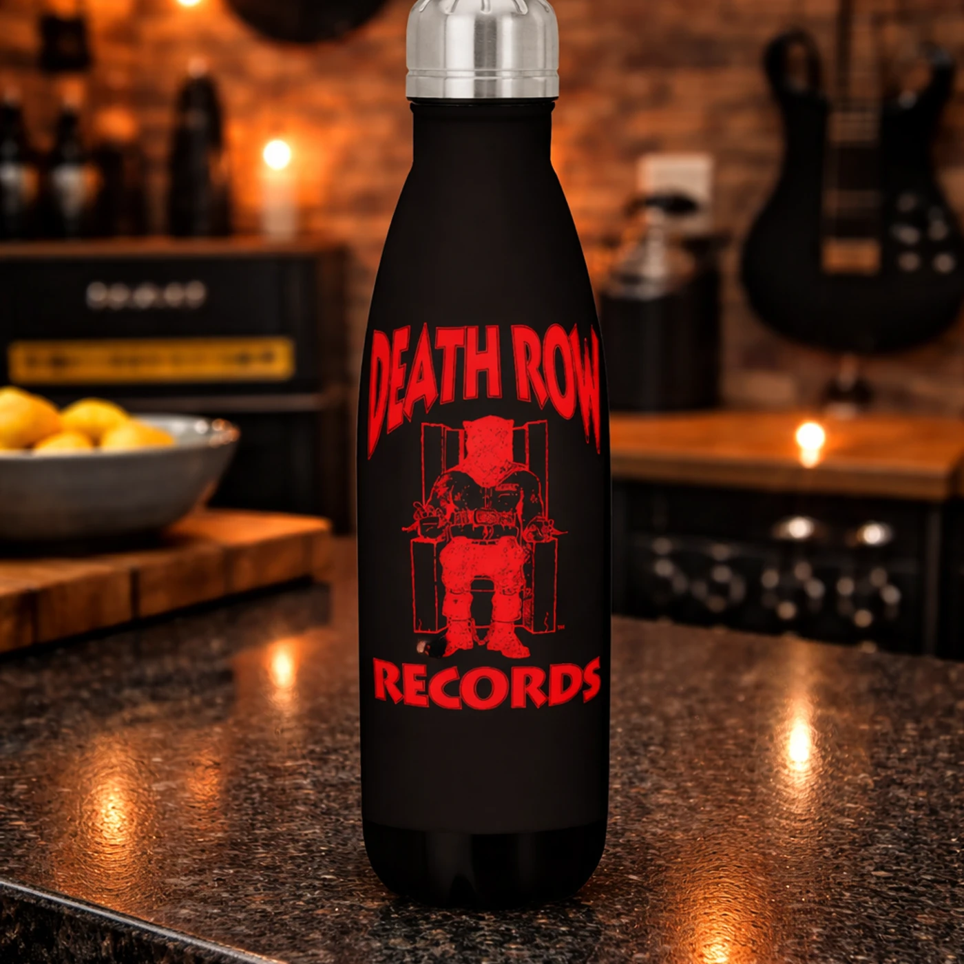 Rocksax Death Row Records Drink Bottle - Red