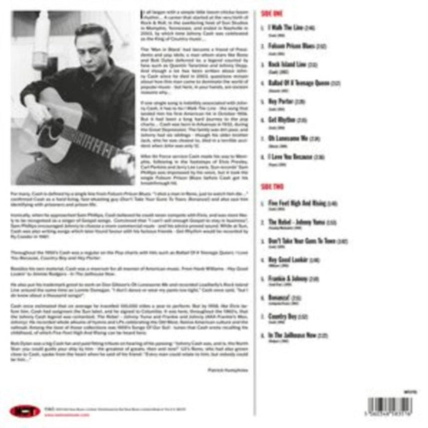 Johnny Cash LP - The Best Of Johnny Cash (Red Vinyl)