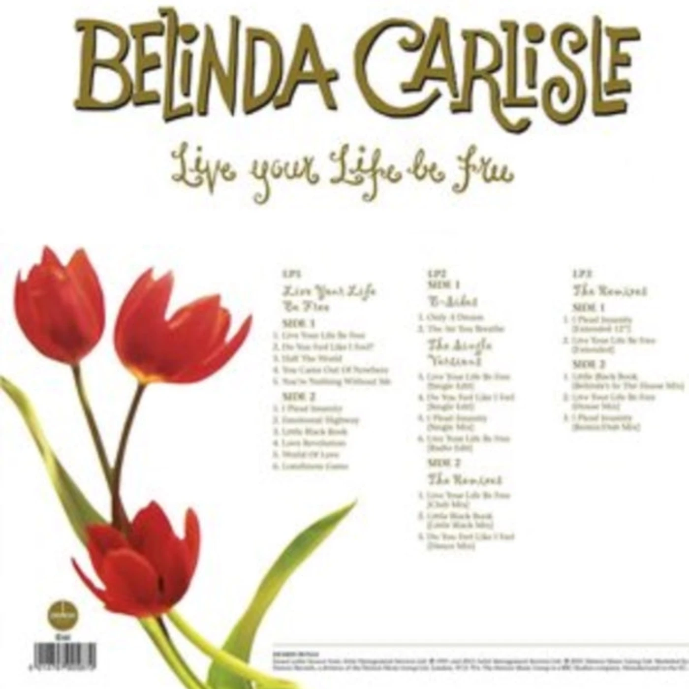 Belinda Carlisle LP Vinyl Record - Live Your Life Be Free