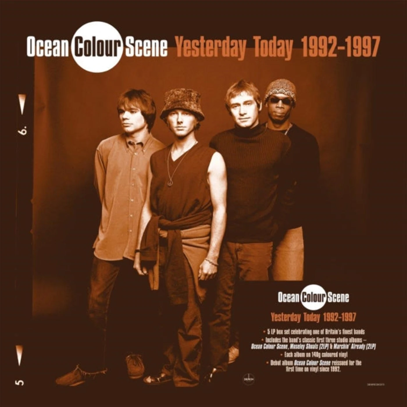 Ocean Colour Scene LP Vinyl Record - Yesterday Today 1992-1997 (Blue/Orange/Red Vinyl)