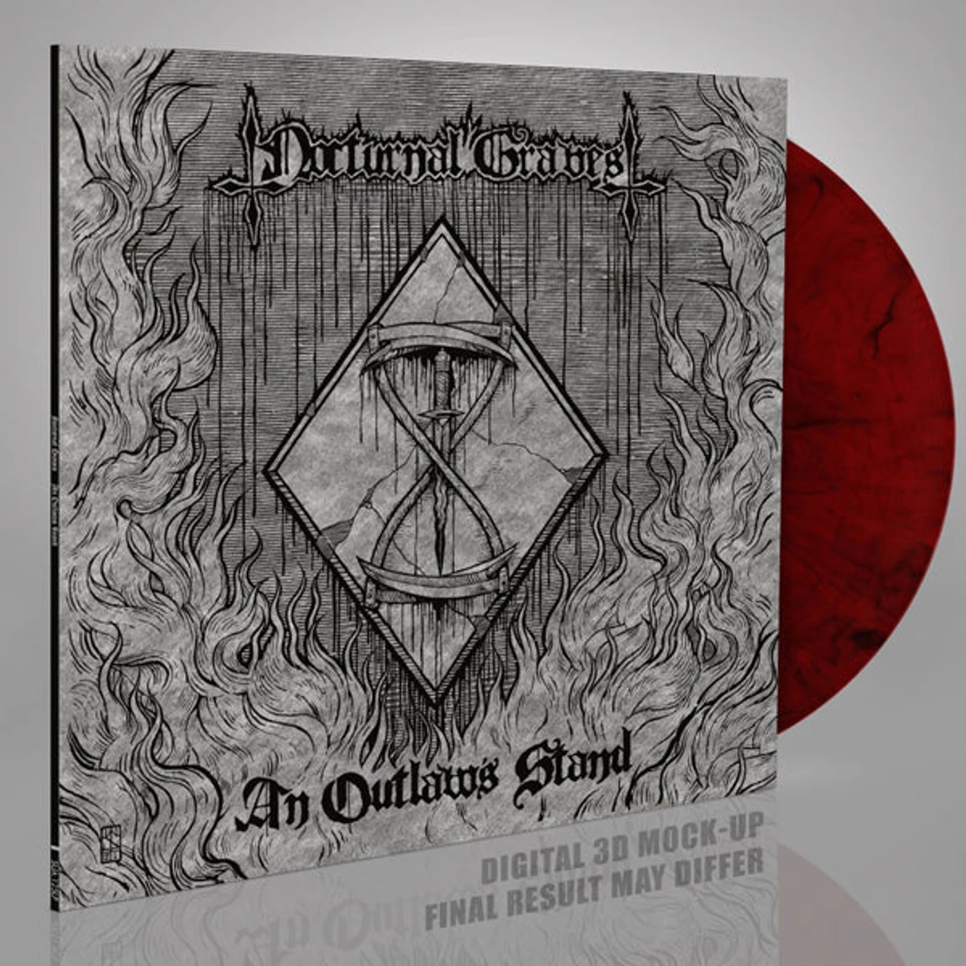 Nocturnal Graves LP - An Outlawâ€™S Stand (Red/Black Vinyl)