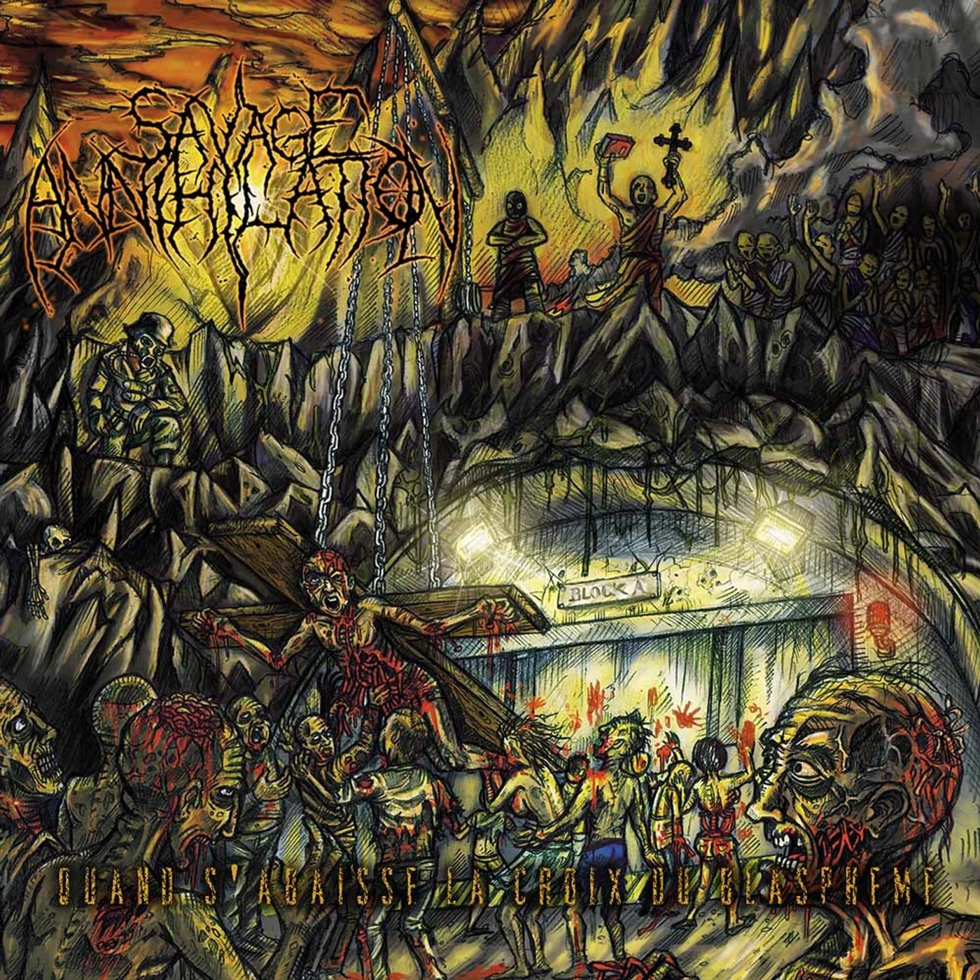 Savage Annihilation LP - Quand S'Abaisse La Croix Du Blaspheme (Vinyl)