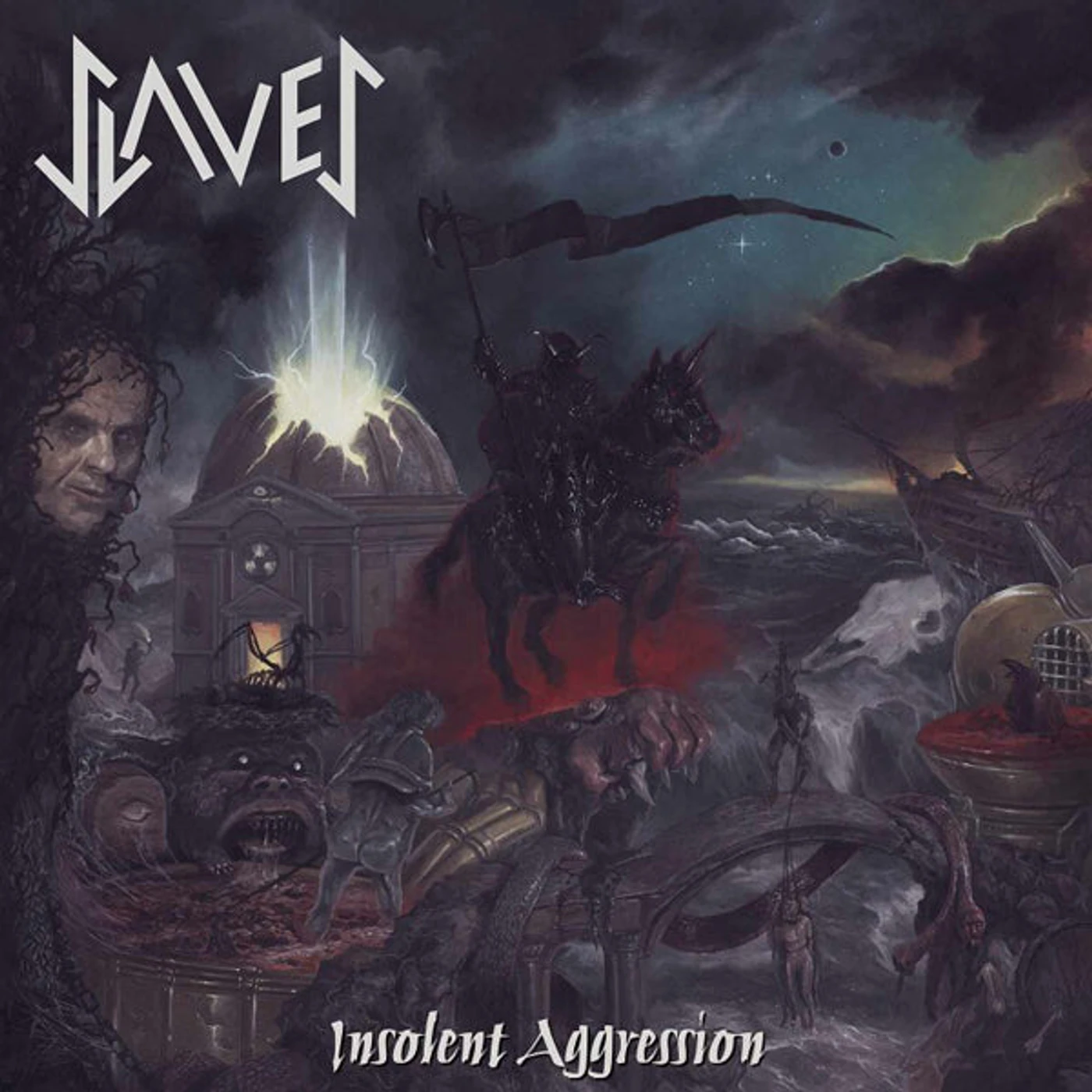 Slaves LP - Insolent Aggression (Green/White/Red Splatter) (Vinyl)