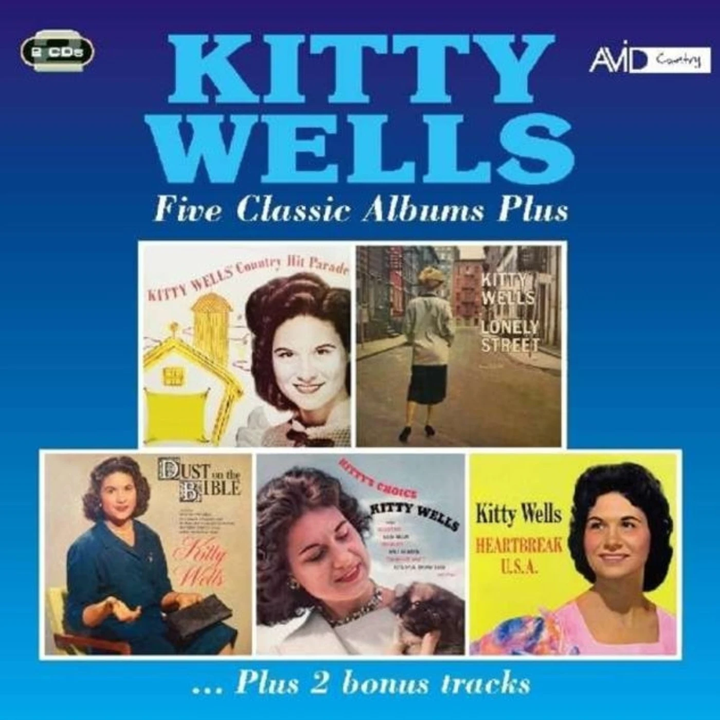 Kitty Wells CD - Five Classic Albums Plus