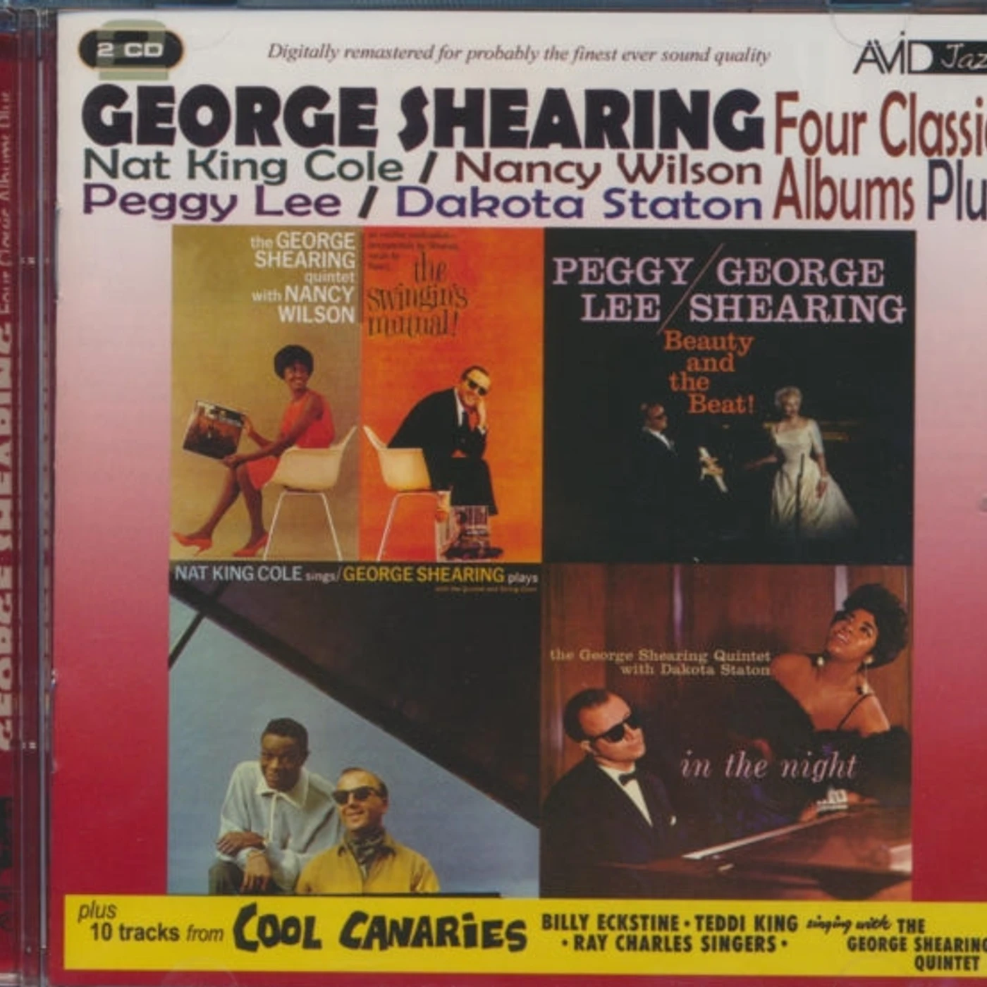 George Shearing CD - Four Classic Albums Plus (The Swingin's Mutual! / In The Night / Beauty And The Beat / Nat King Cole Sings - George Shearing Plays)