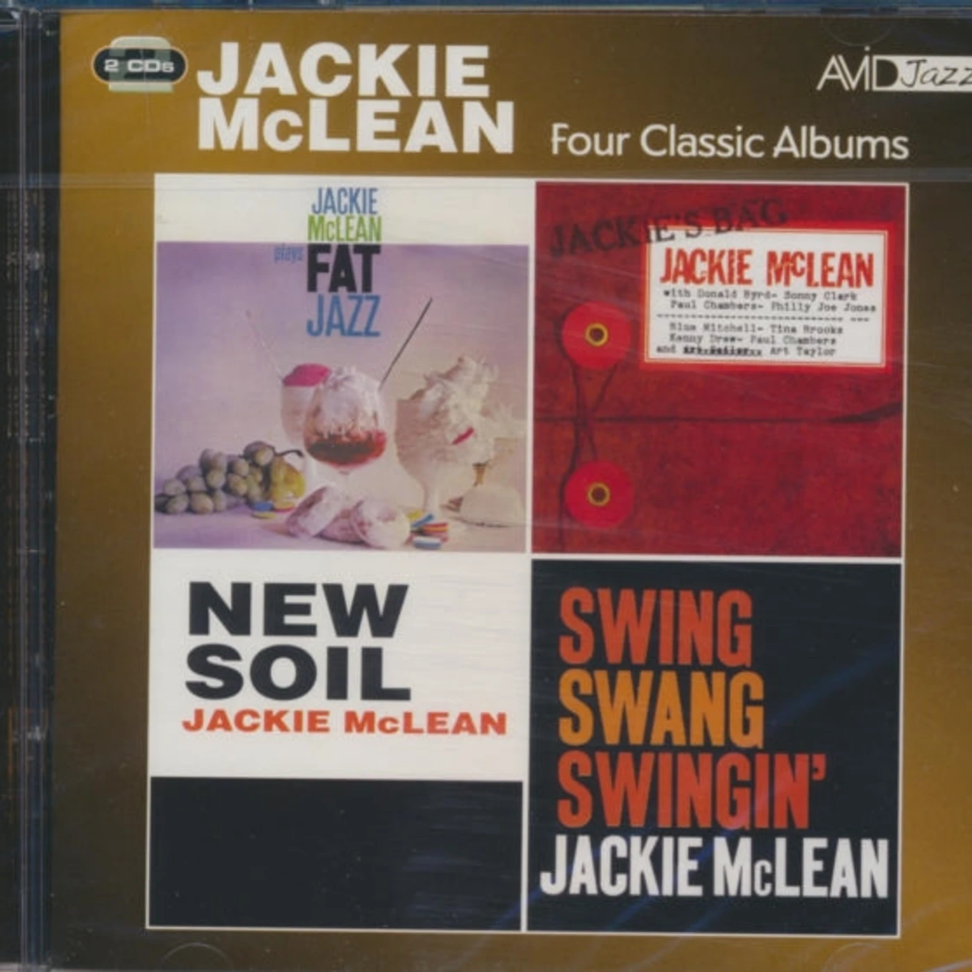Jackie Mclean CD - Four Classic Albums (Fat Jazz / Jackie's Bag / New Soil / Swing. Swang. Swingin)