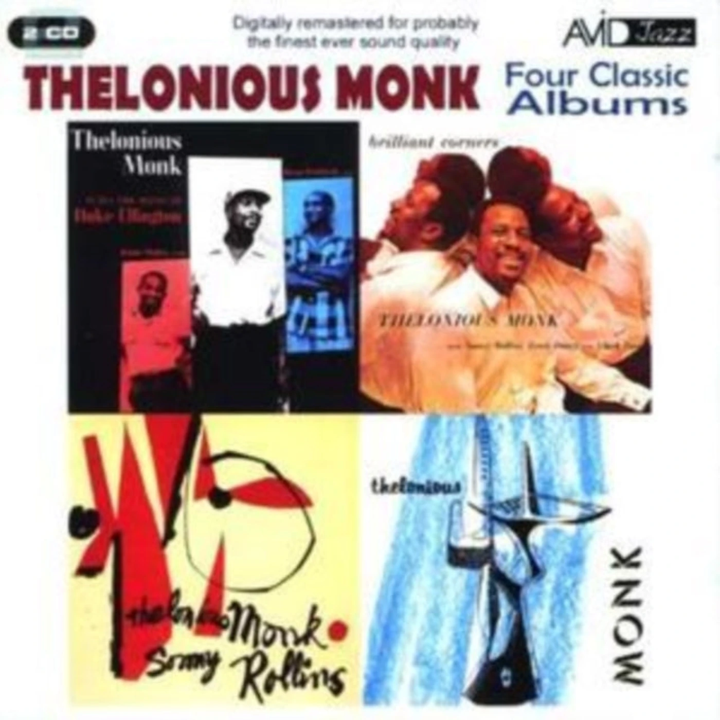 Thelonious Monk CD - Four Classic Albums (Thelonious Monk Plays The Music Of Duke Ellington / Thelonious Monk & Sonny Rollins / Brilliant Corners / Thelonious Monk)
