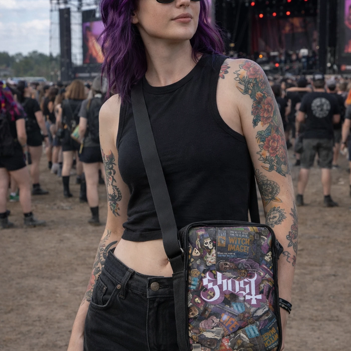 Rocksax Ghost Crossbody Bag - Magazines