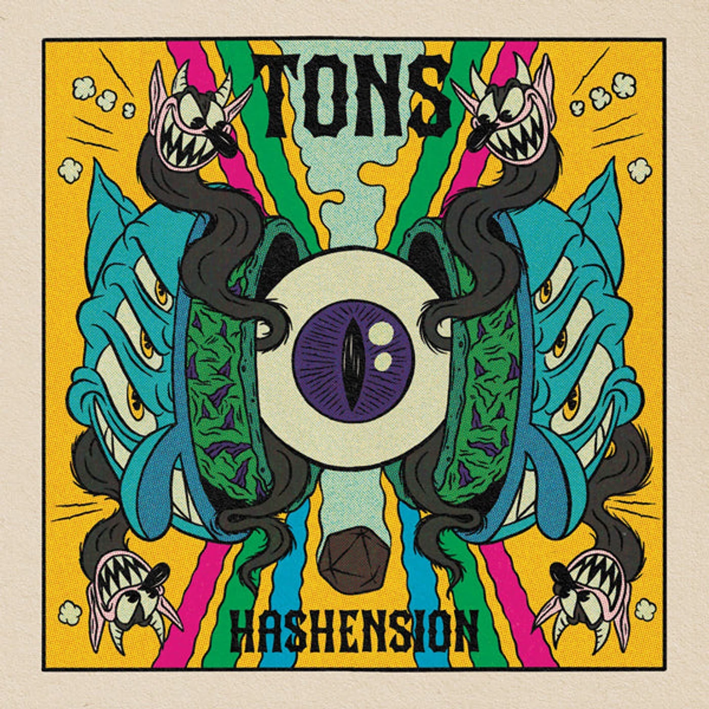 Tons LP - Hashension (Striped Blue/Yellow/Pink Vinyl)