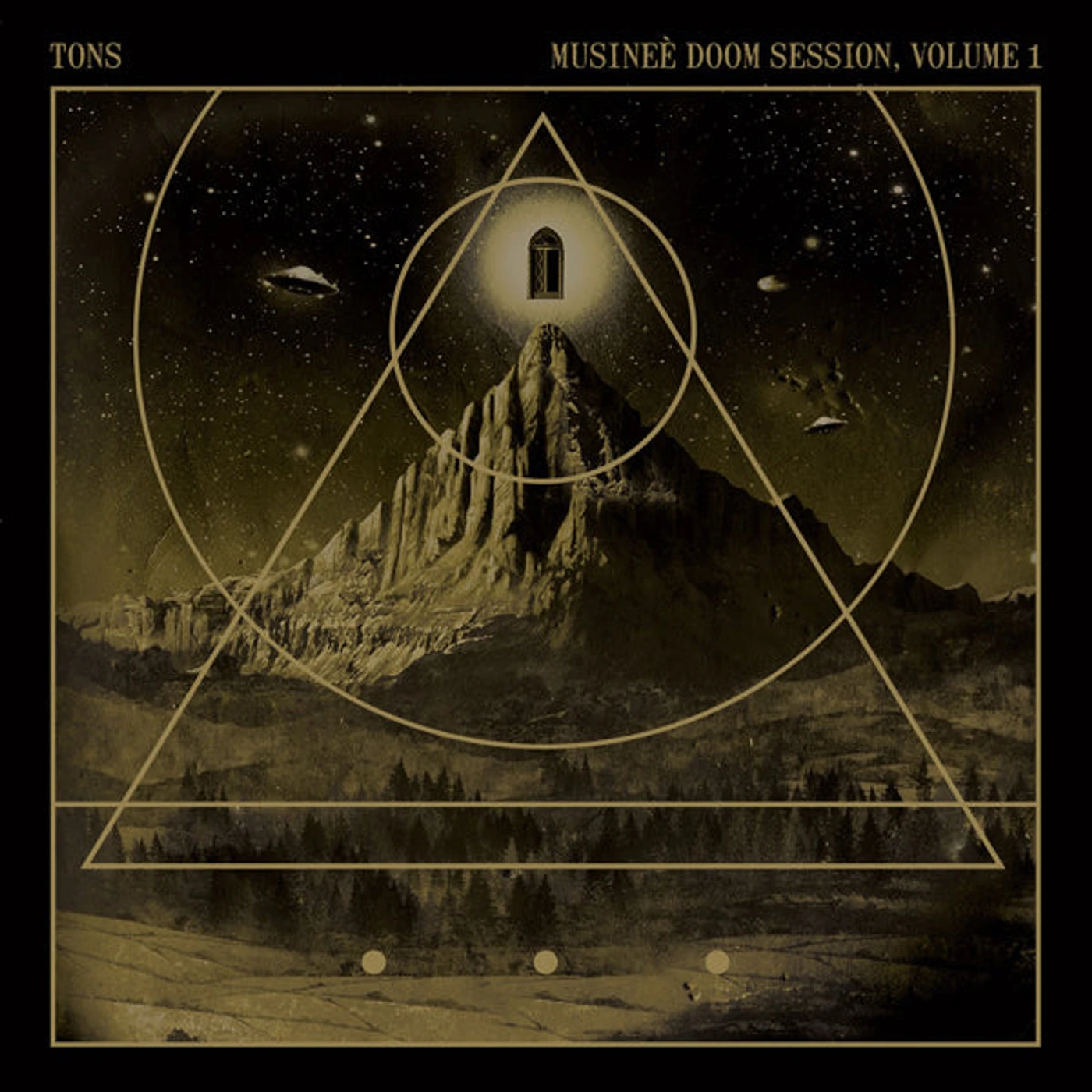 Tons LP - MusineÃ¨ Doom Session, Vol 1 (2022 Remastered)(Tie Dye Black/Gold/White Vinyl)