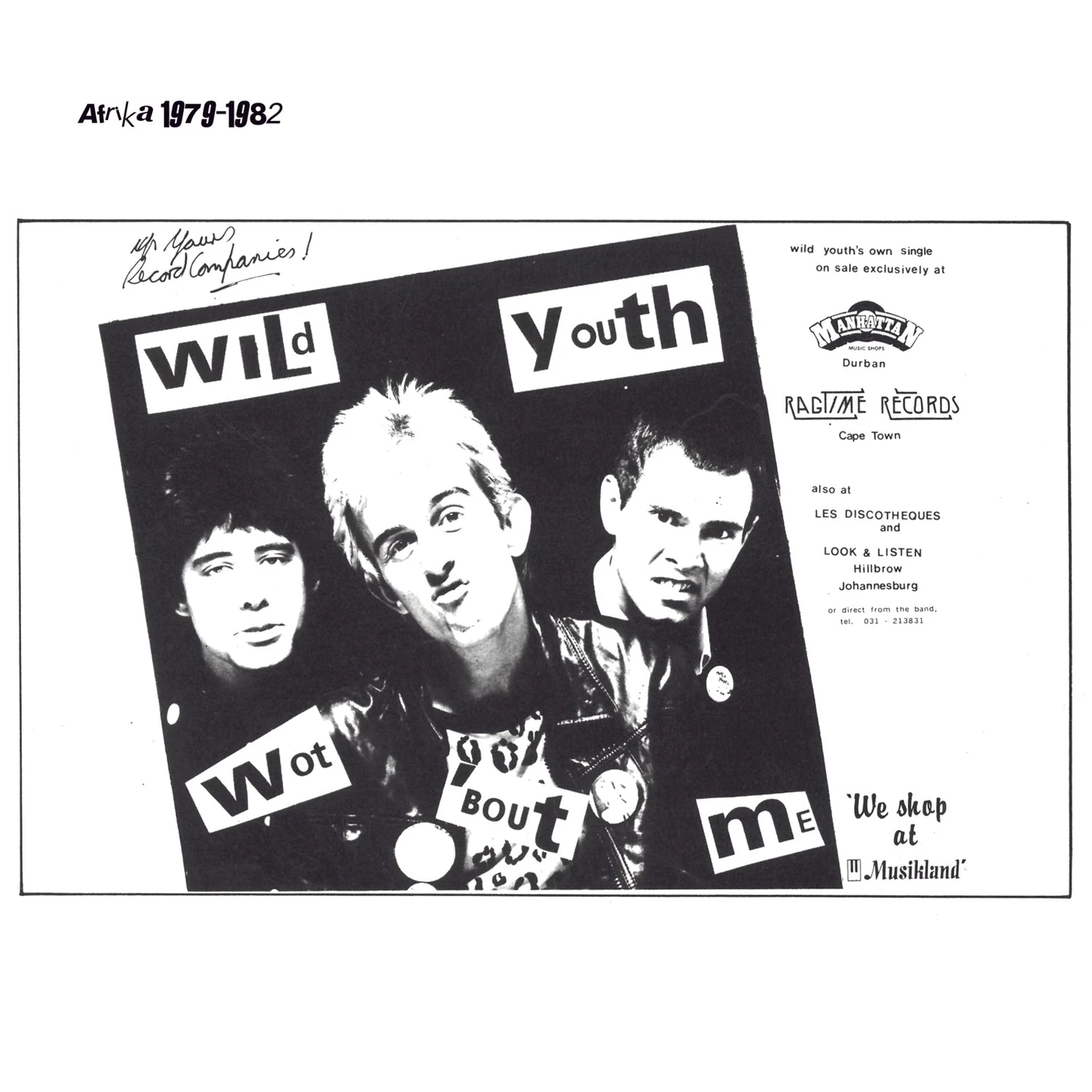 Wild Youth LP - Afrika 1979-1982 (Vinyl)
