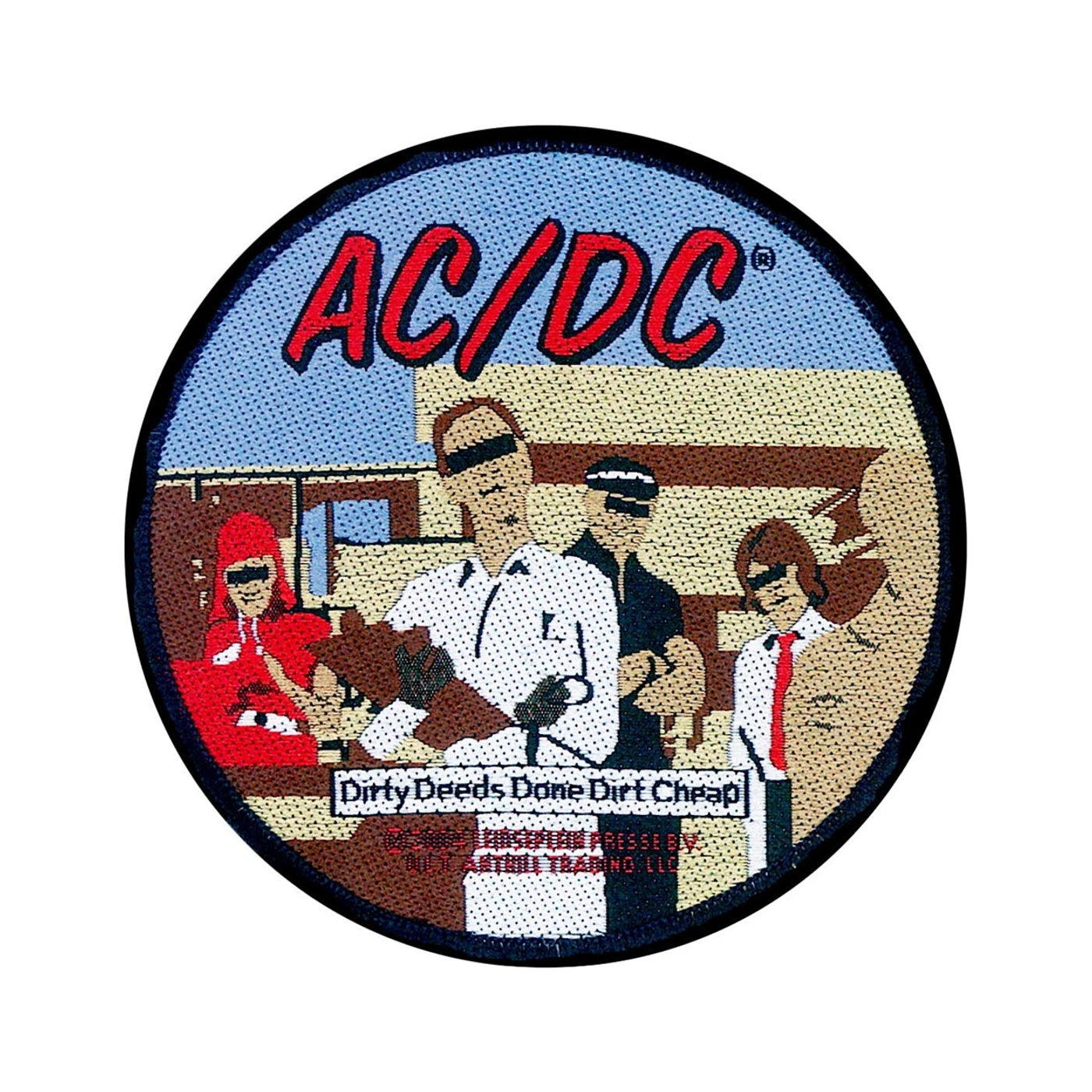 AC/DC Sew-On Patch - Dirty Deeds