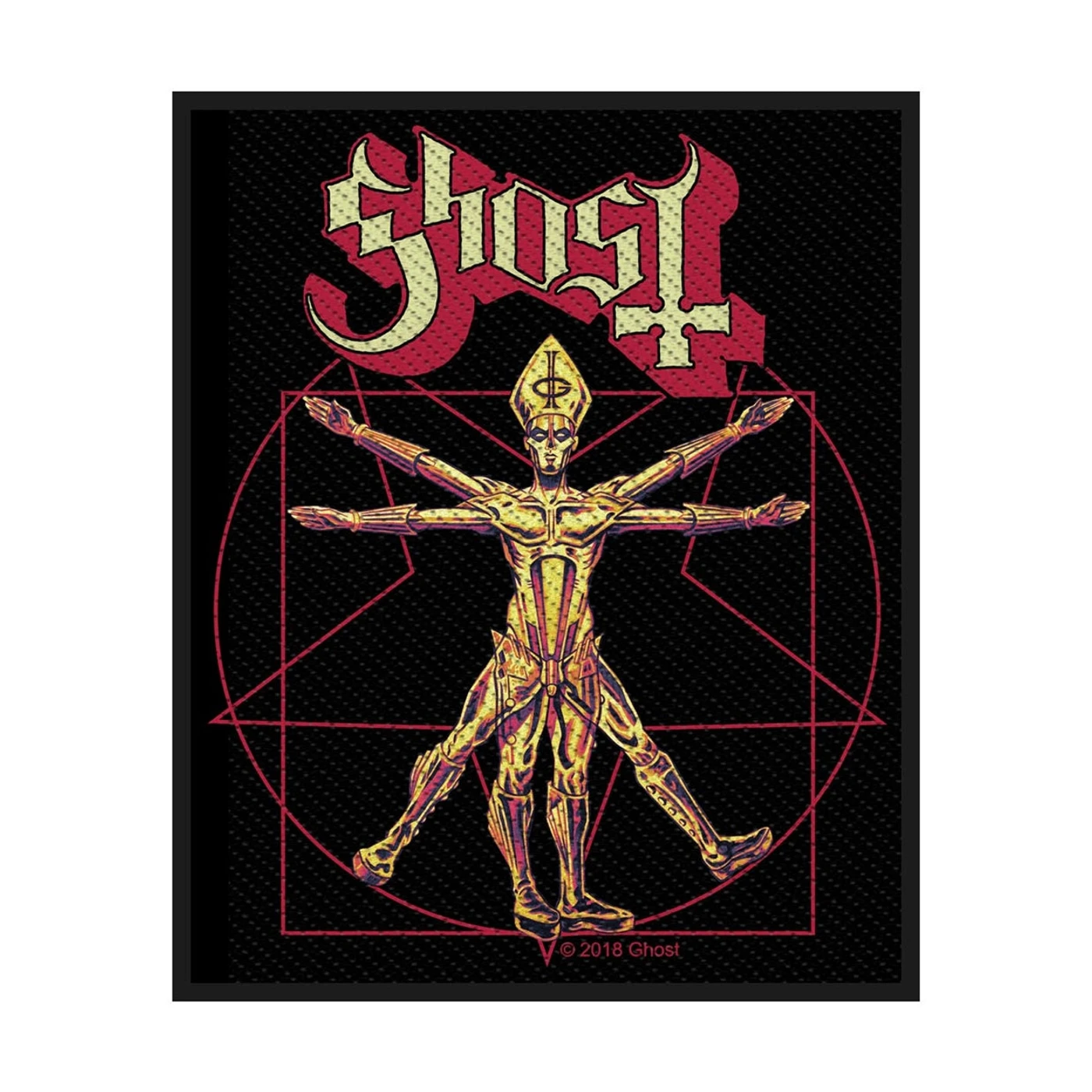 Ghost Sew-On Patch - The Vitruvian Ghost