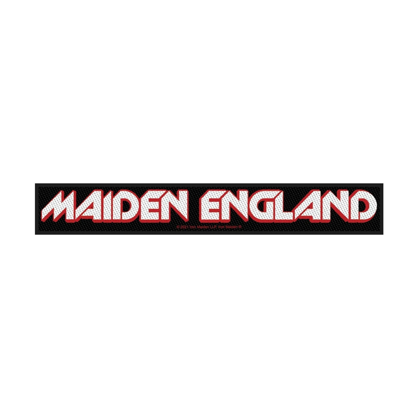 Iron Maiden Sew-On Patch - Maiden England (Superstrip Patch - Pacakaged)