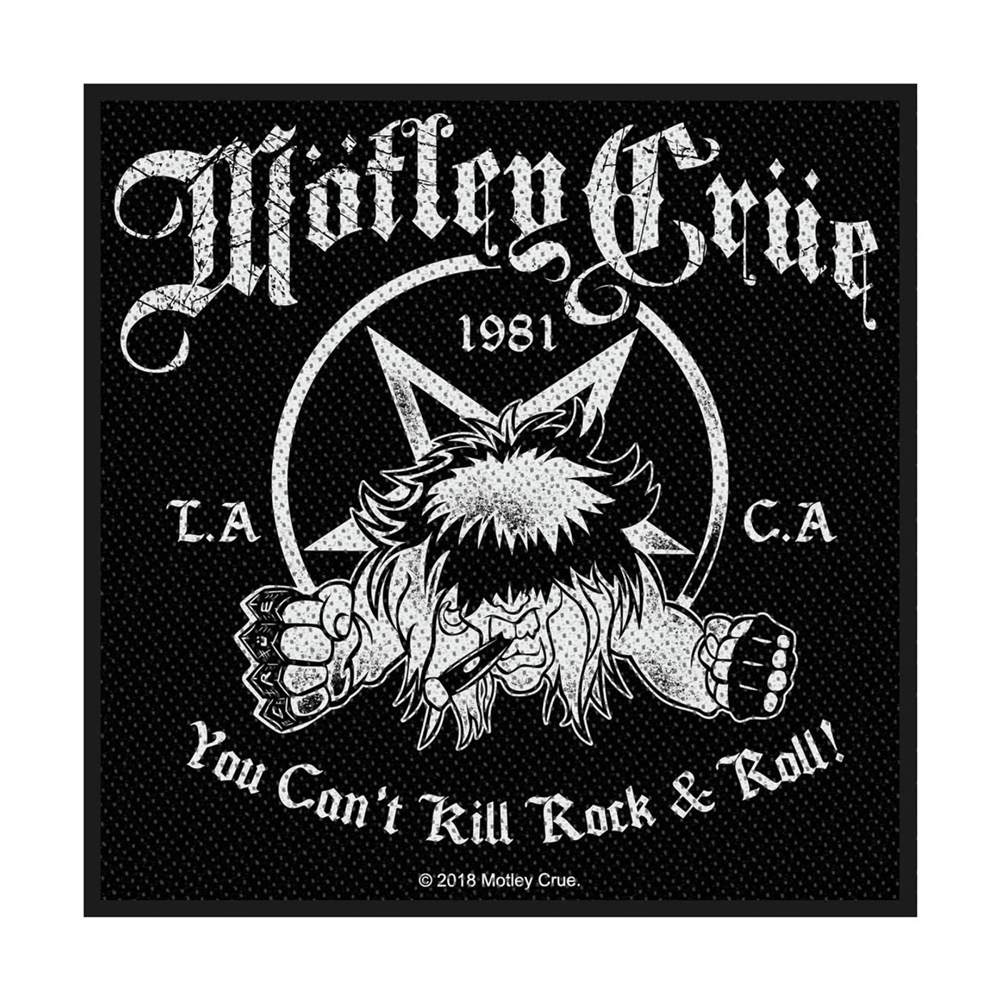 Mötley Crüe Sew-On Patch - You Can'T Kill Rock N Roll