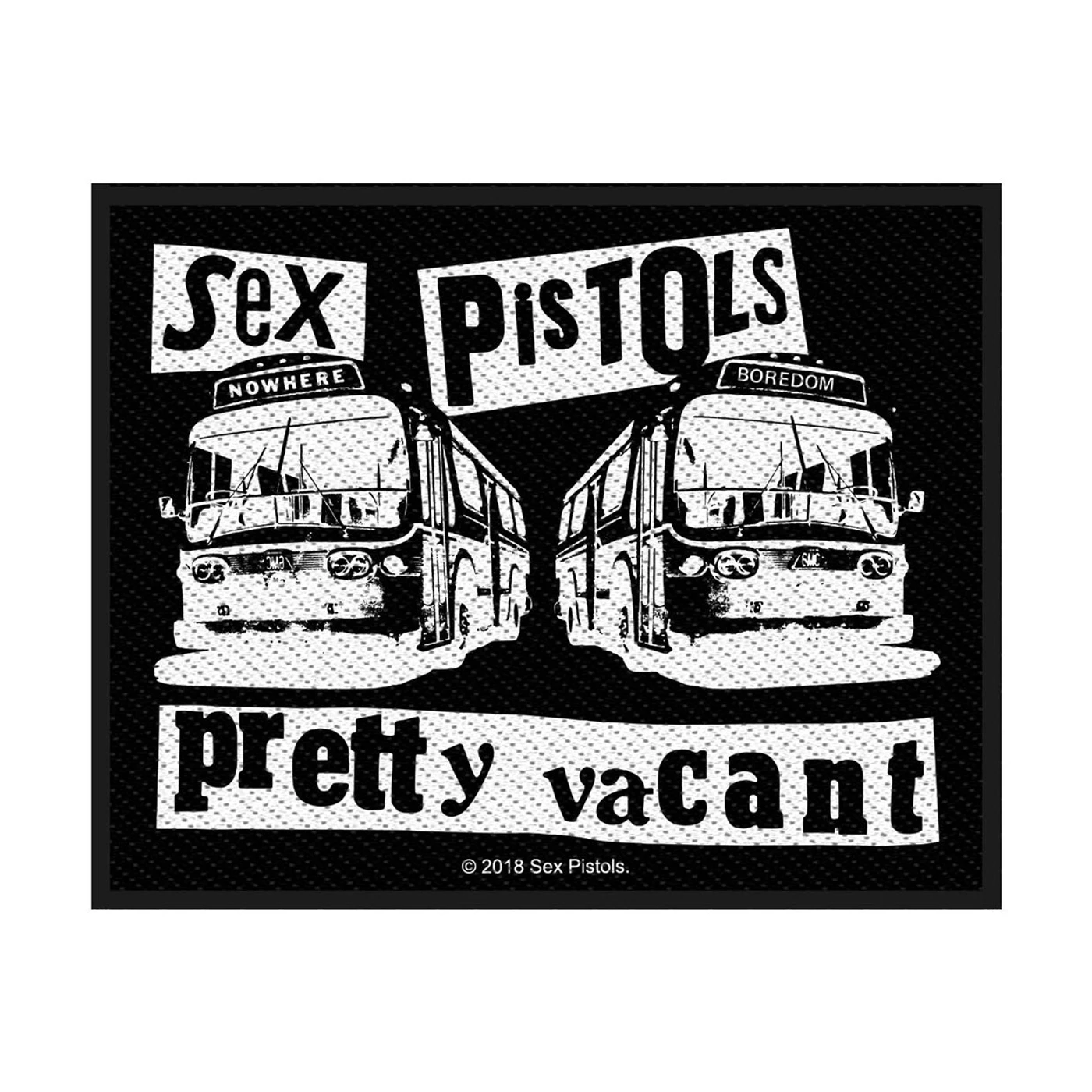 Sex Pistols Sew-On Patch - Pretty Vacant (Packaged)