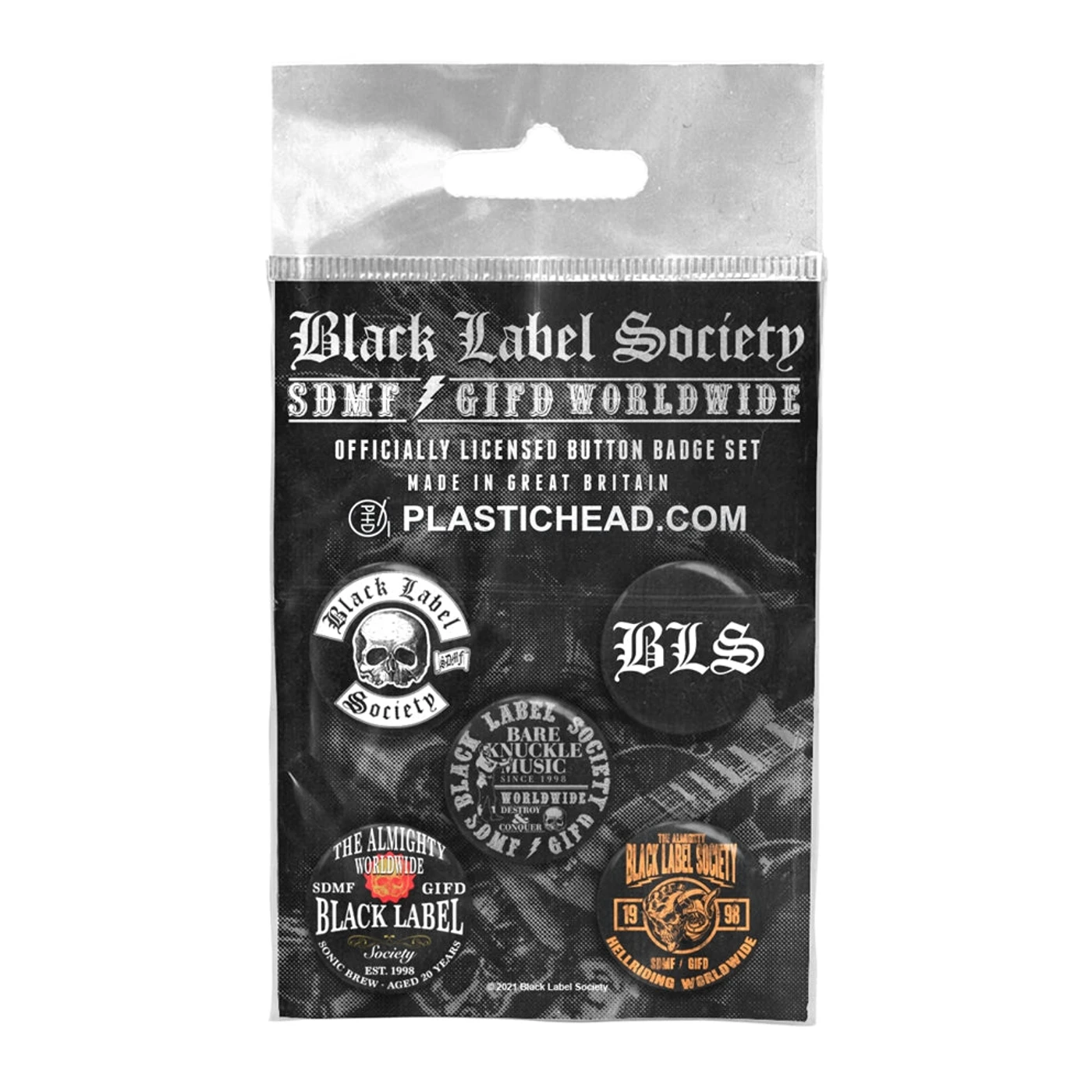 Black Label Society Badge Pack - Black Label Society Button Badge Set
