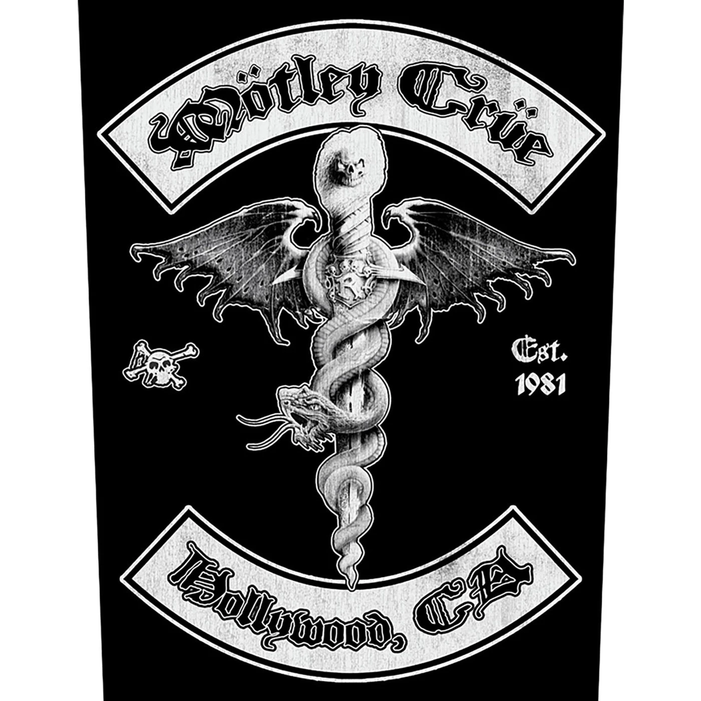Mötley Crüe Back Patch - Hollywood (Backpatch)
