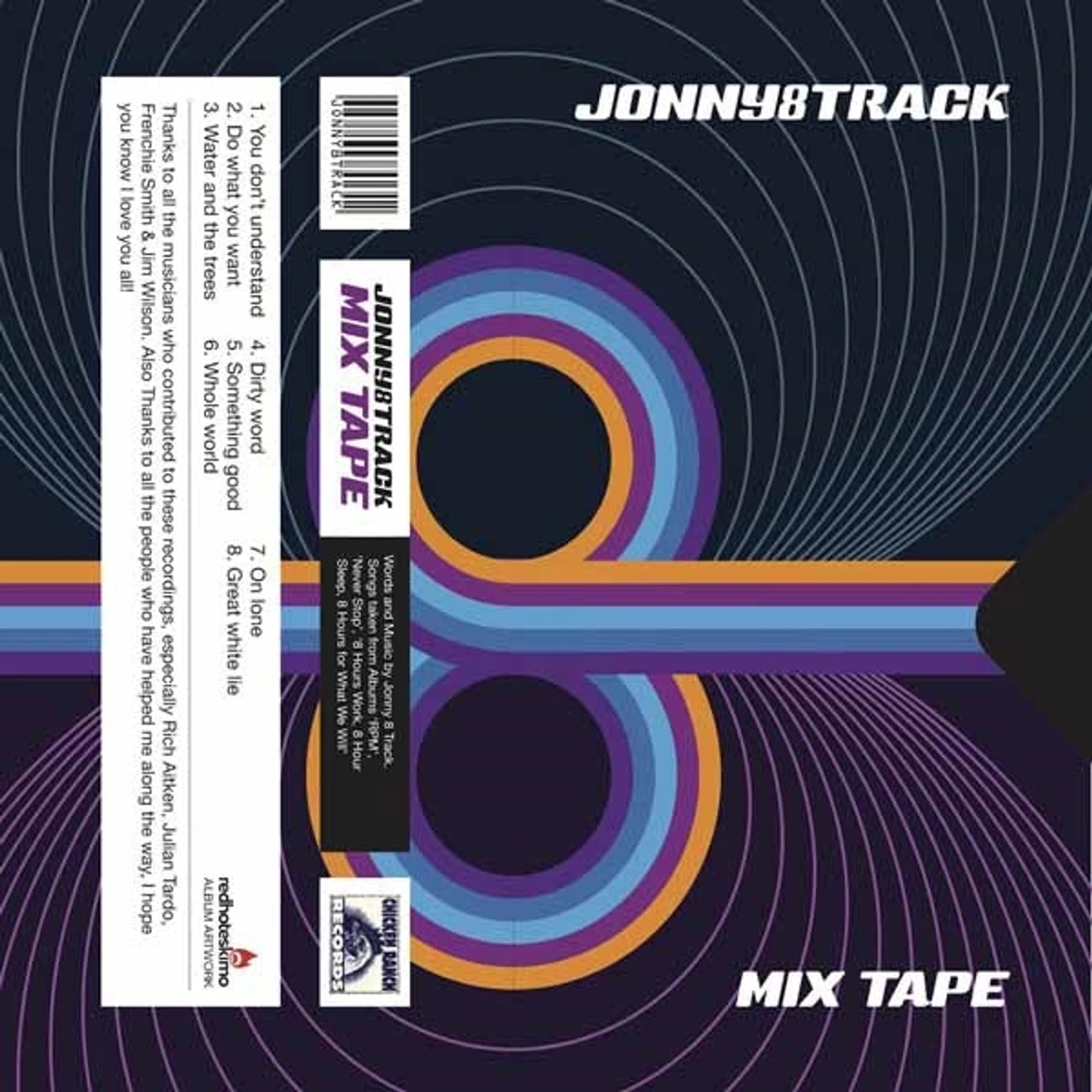 Jonny 8 Track Music Cassette - Mixtape