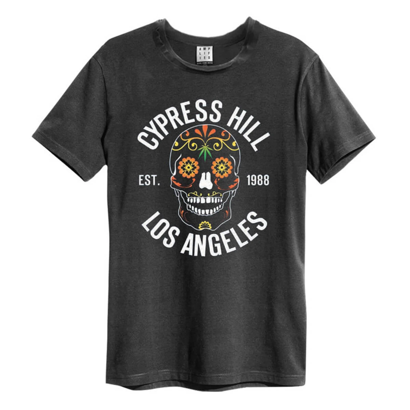 Cypress Hill T Shirt - Floral Skull Amplified Vintage