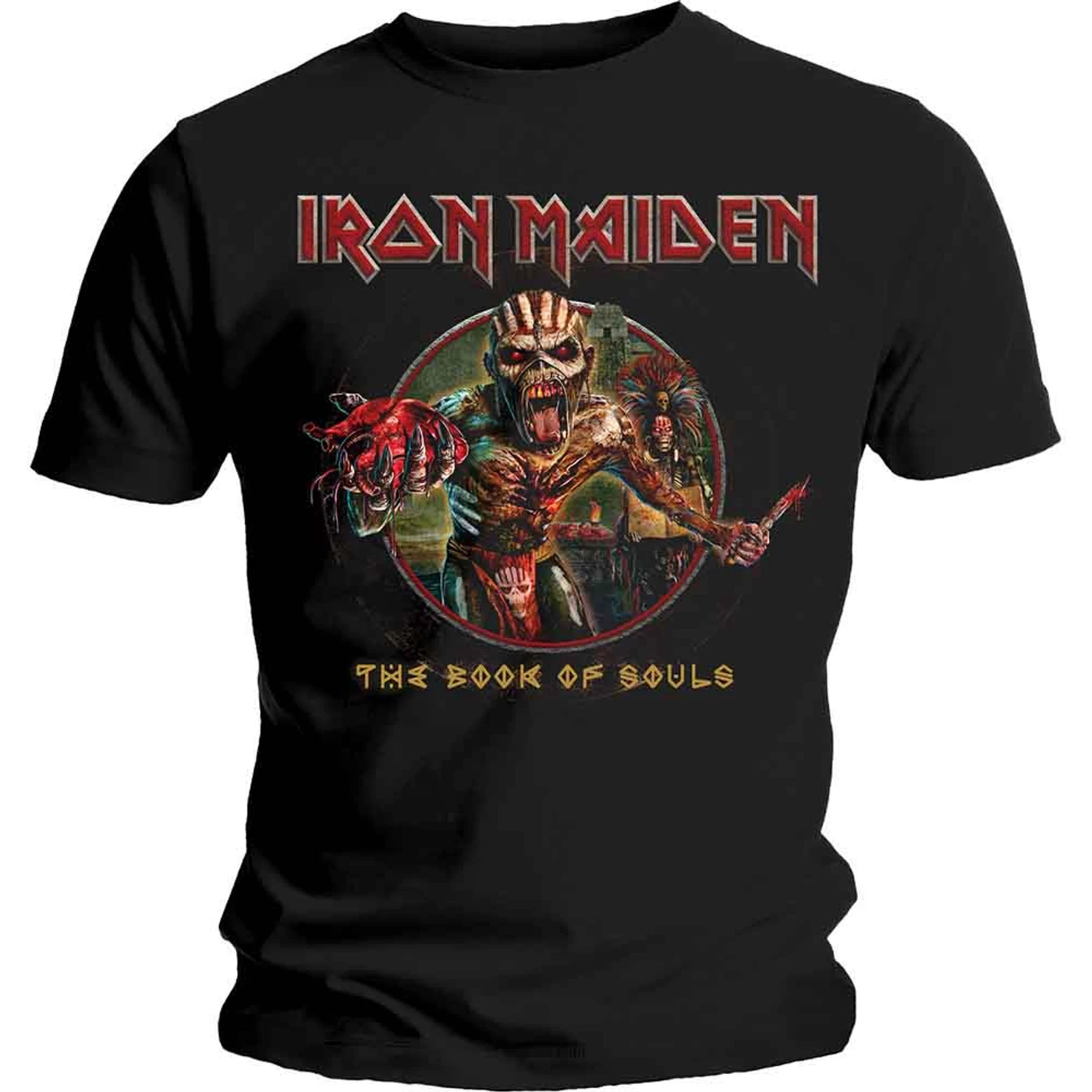 Iron Maiden T Shirt - Book Of Souls Eddie Circle