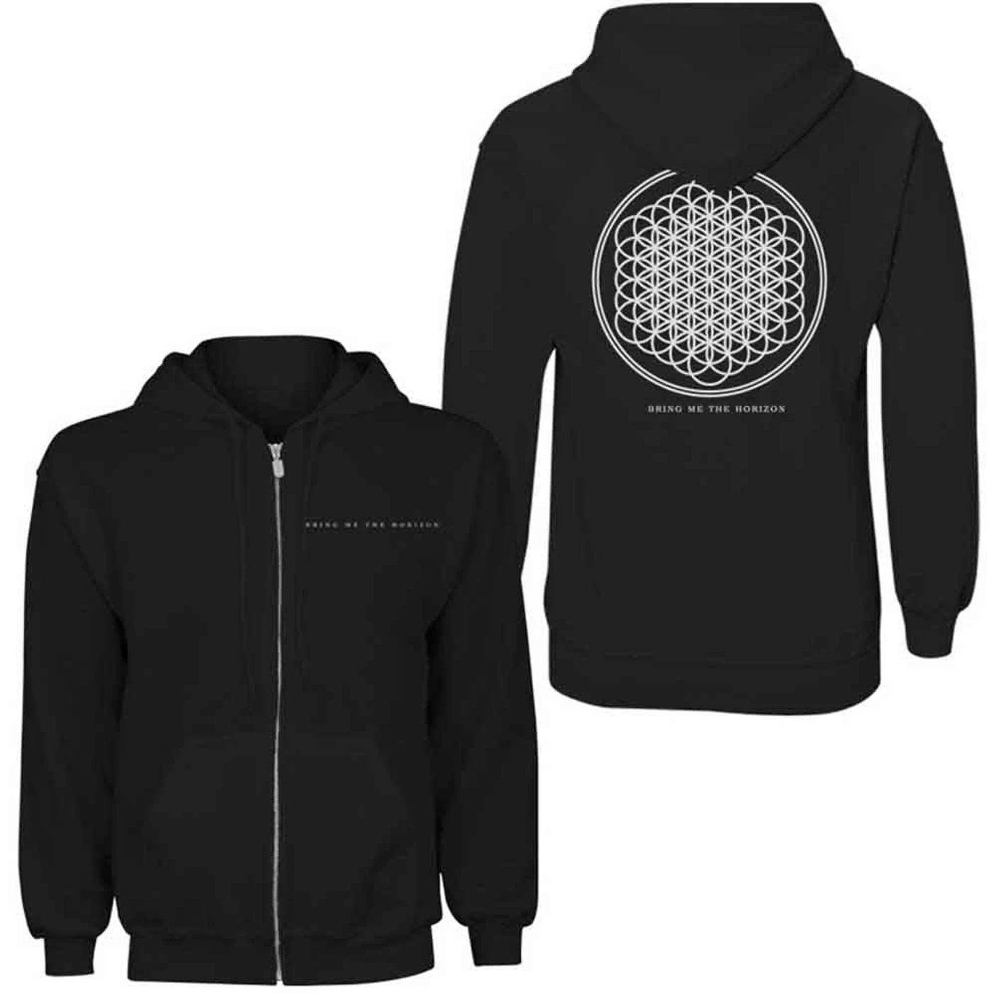 Bring Me The Horizon Zip Hoodie - Flower Of Life