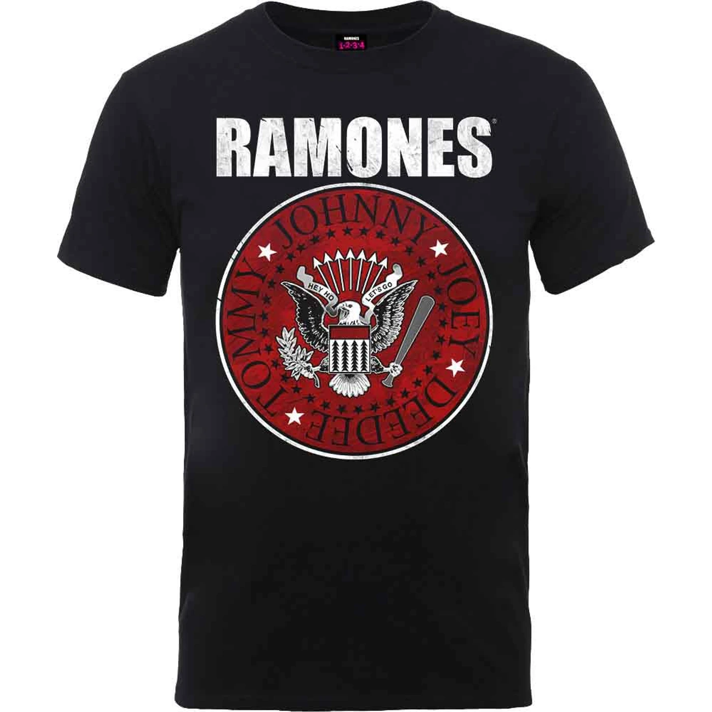 Ramones T Shirt - Red Fill Seal