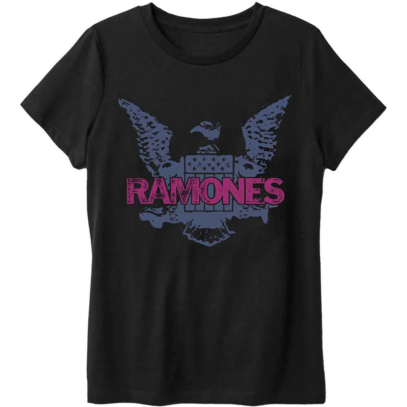Ramones T Shirt - Purple Eagle
