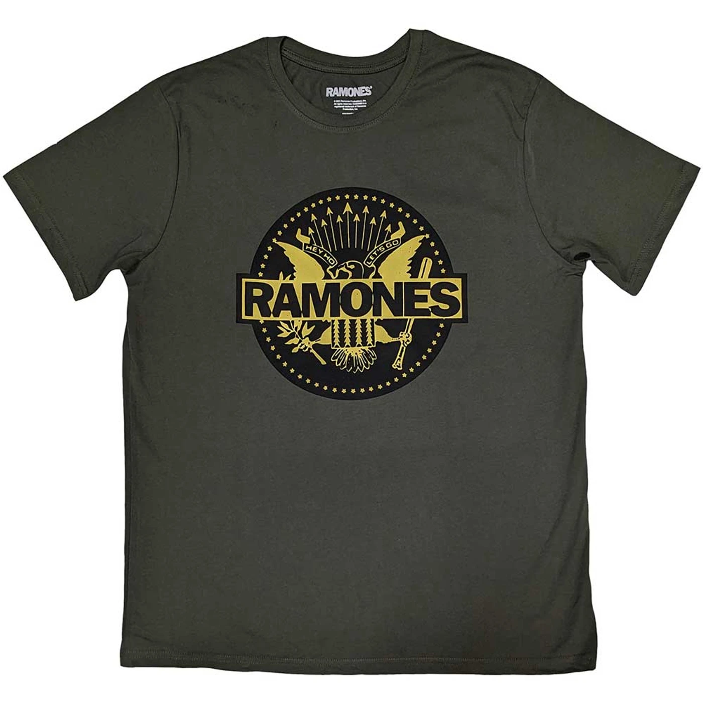 Ramones T Shirt - Gold Seal