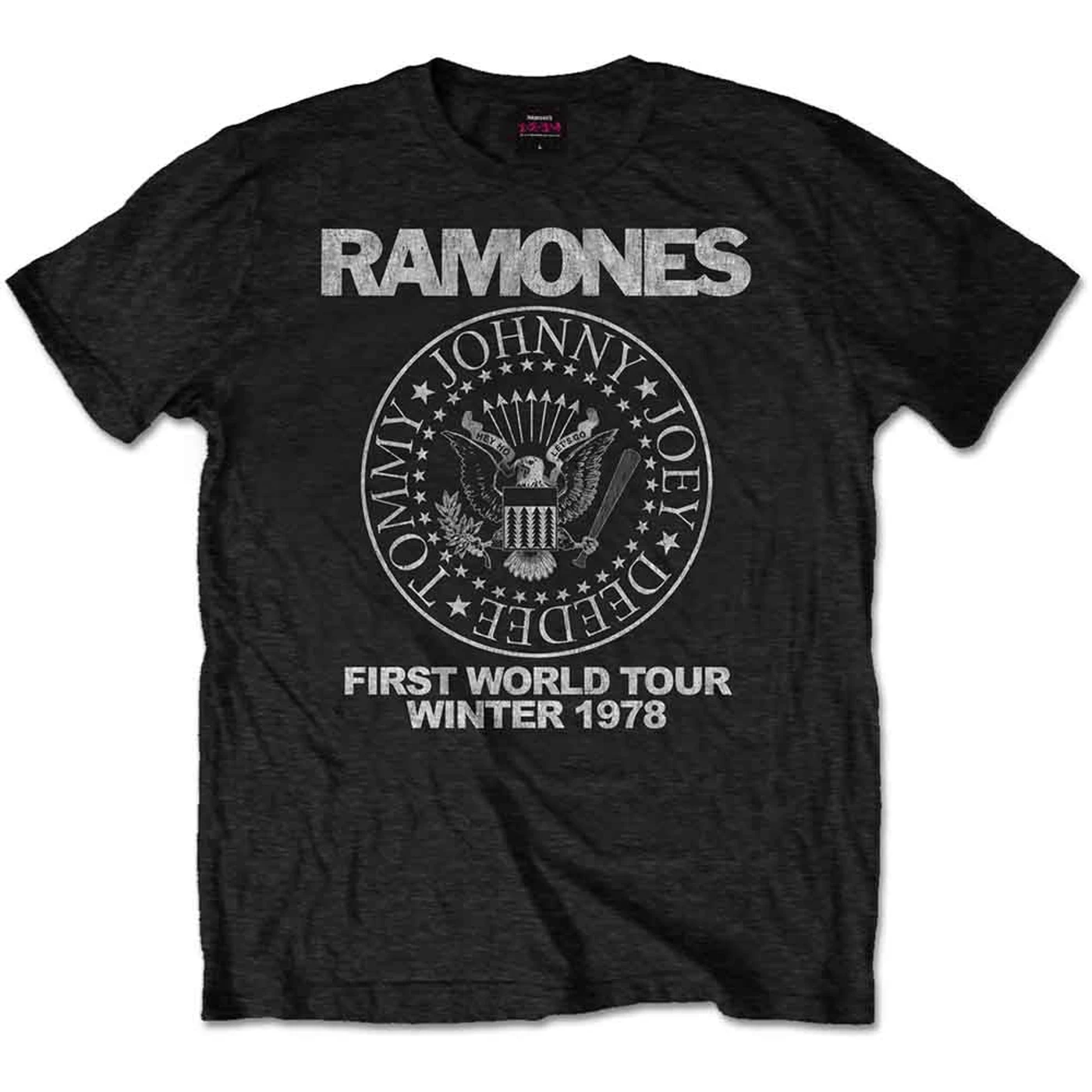 Ramones T Shirt - First World Tour 1978