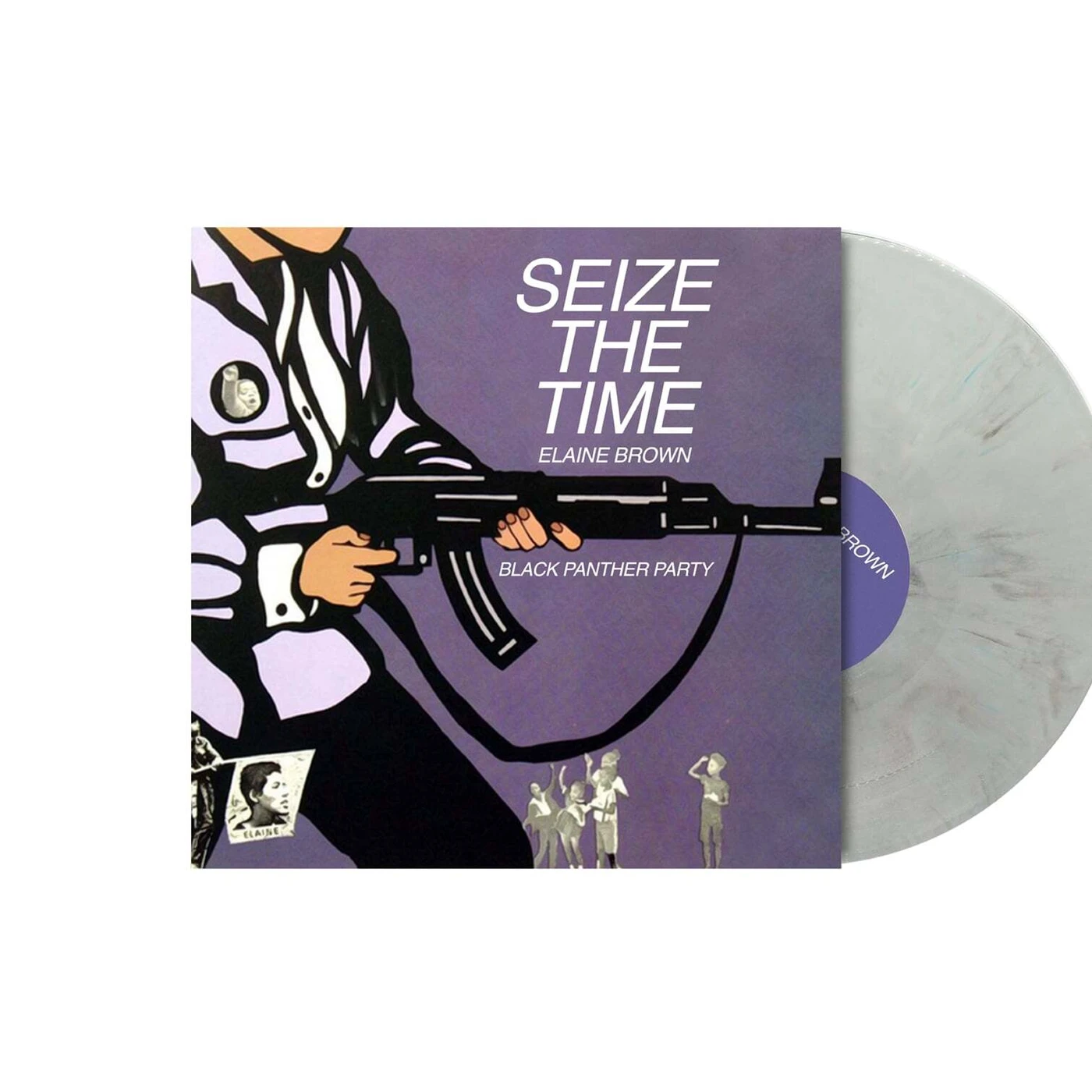 Elaine Brown (Black Panther Party) LP - Seize The Time (White Marbled Vinyl)