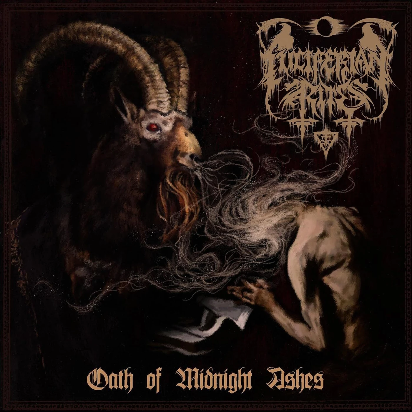Luciferian Rites LP - Oath Of Midnight Ashes (Clear Altar Blood Red Vinyl)